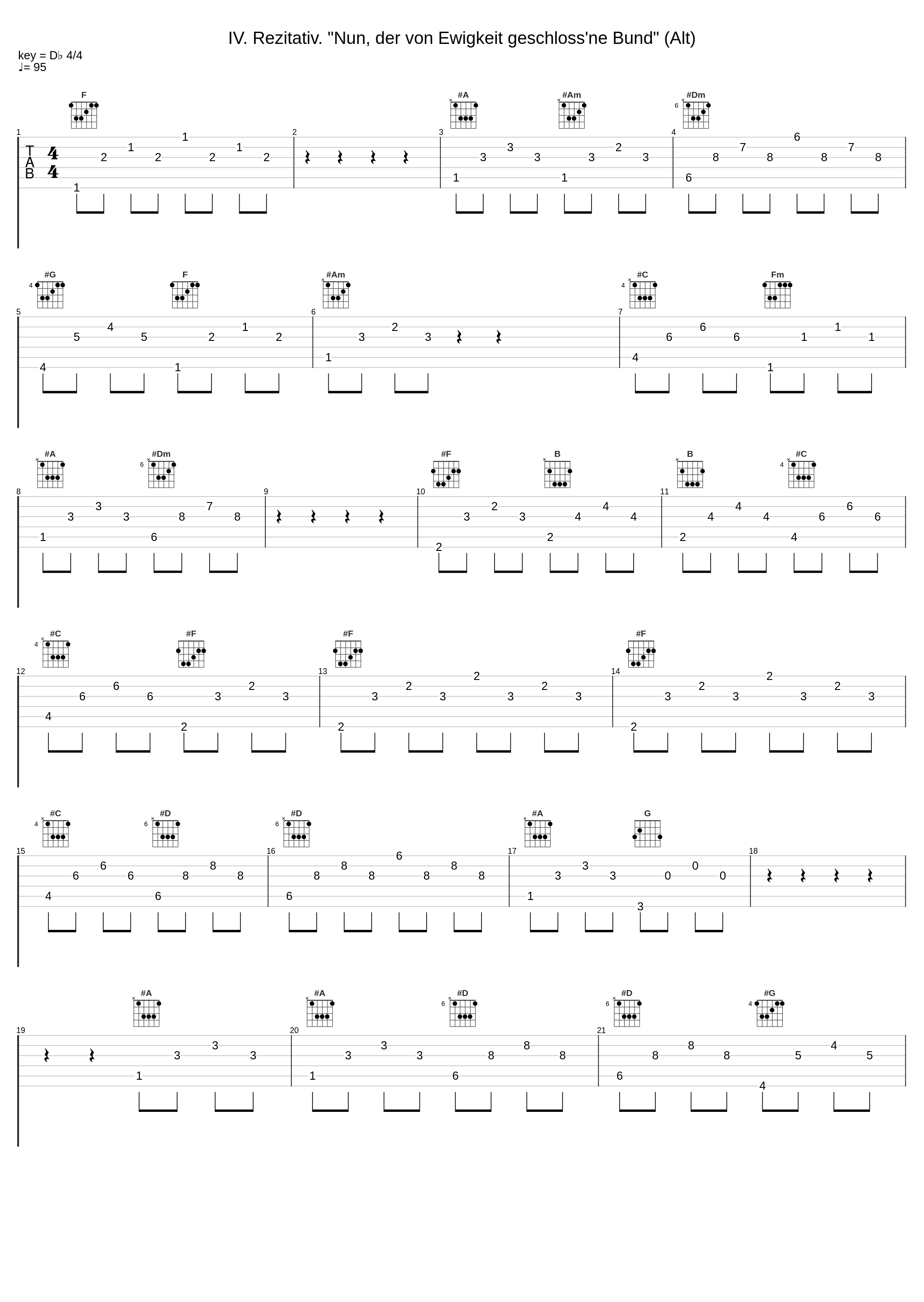 IV. Rezitativ. "Nun, der von Ewigkeit geschloss'ne Bund" (Alt)_chor,Johann Sebastian Bach,Rudolf Lutz,Claude Eichenberger_1