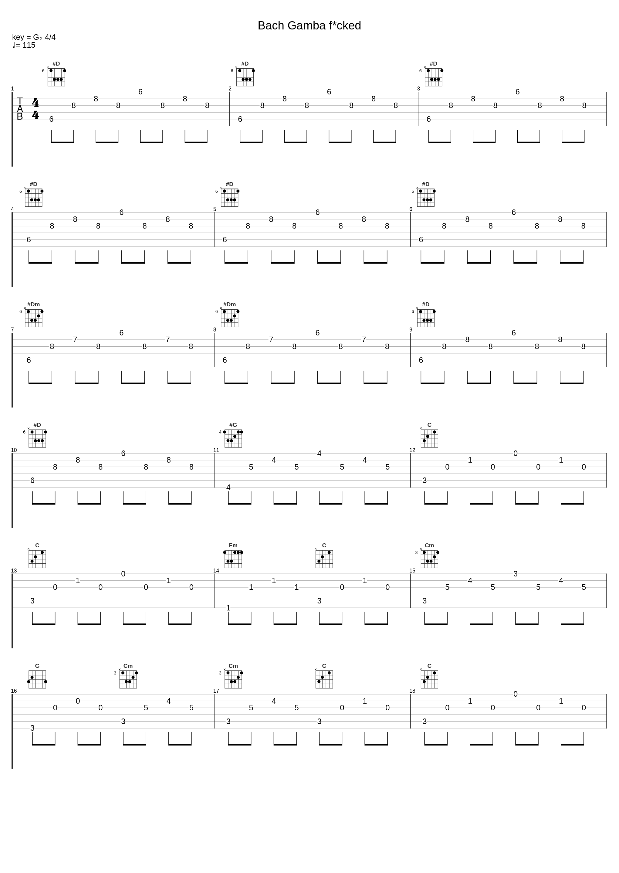 Bach Gamba f*cked_UCC Harlo,Johann Sebastian Bach,Torben Klaes_1