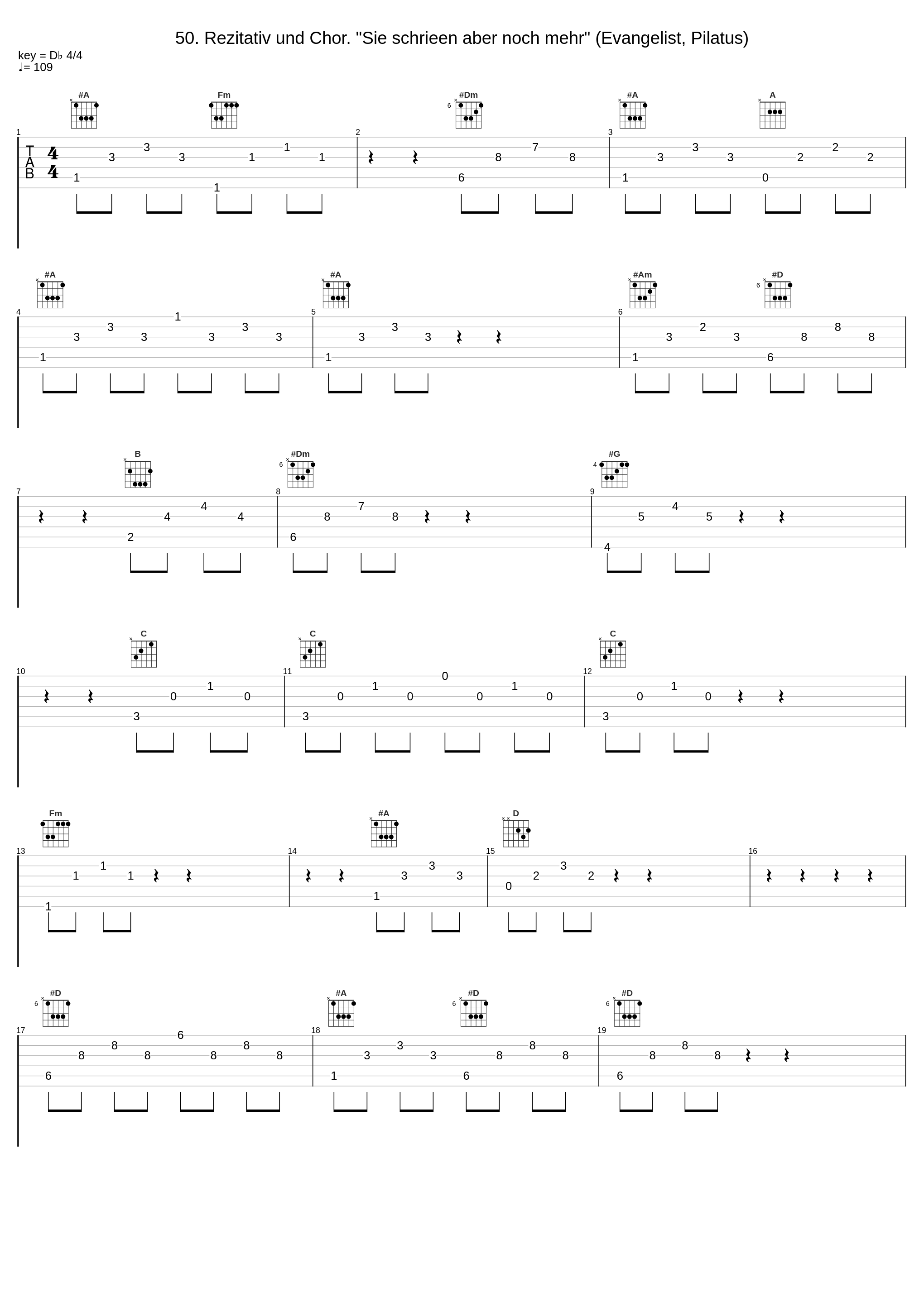 50. Rezitativ und Chor. "Sie schrieen aber noch mehr" (Evangelist, Pilatus)_chor,Johann Sebastian Bach,Rudolf Lutz,Charles Daniels,Wolf Matthias Friedrich_1