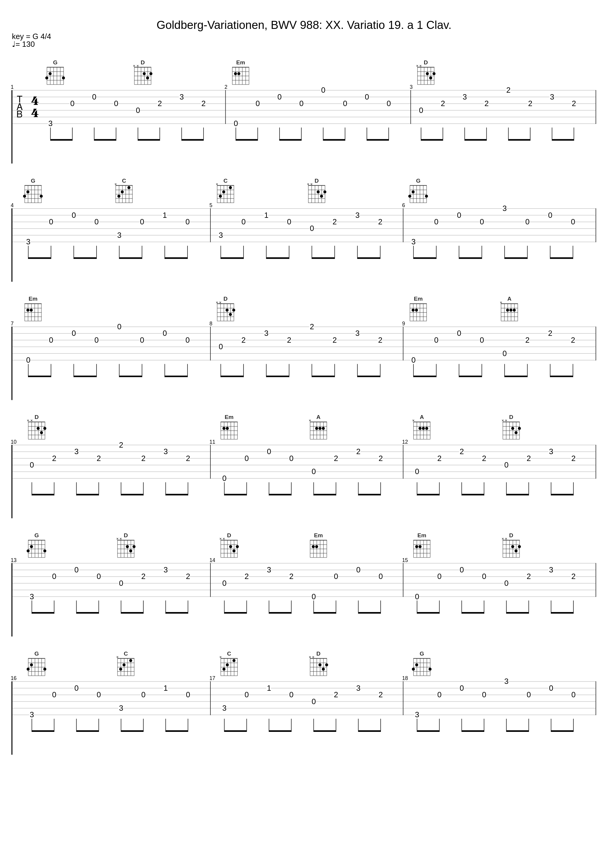 Goldberg-Variationen, BWV 988: XX. Variatio 19. a 1 Clav._László Borbély,Johann Sebastian Bach_1