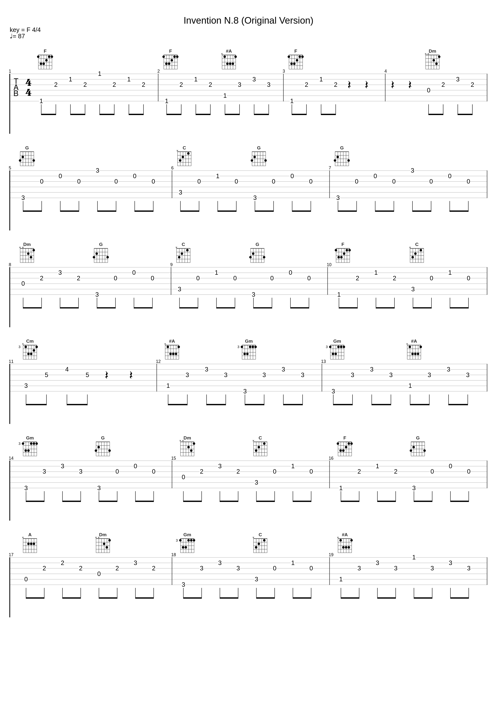 Invention N.8 (Original Version)_Johann Sebastian Bach,C Red_1