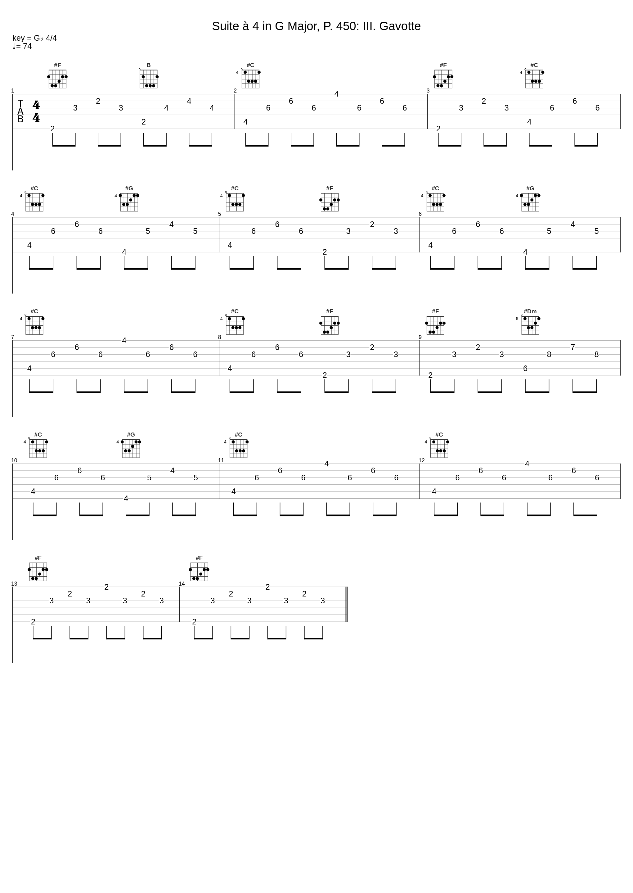 Suite à 4 in G Major, P. 450: III. Gavotte_Harmonie Universelle,Johann Pachelbel_1