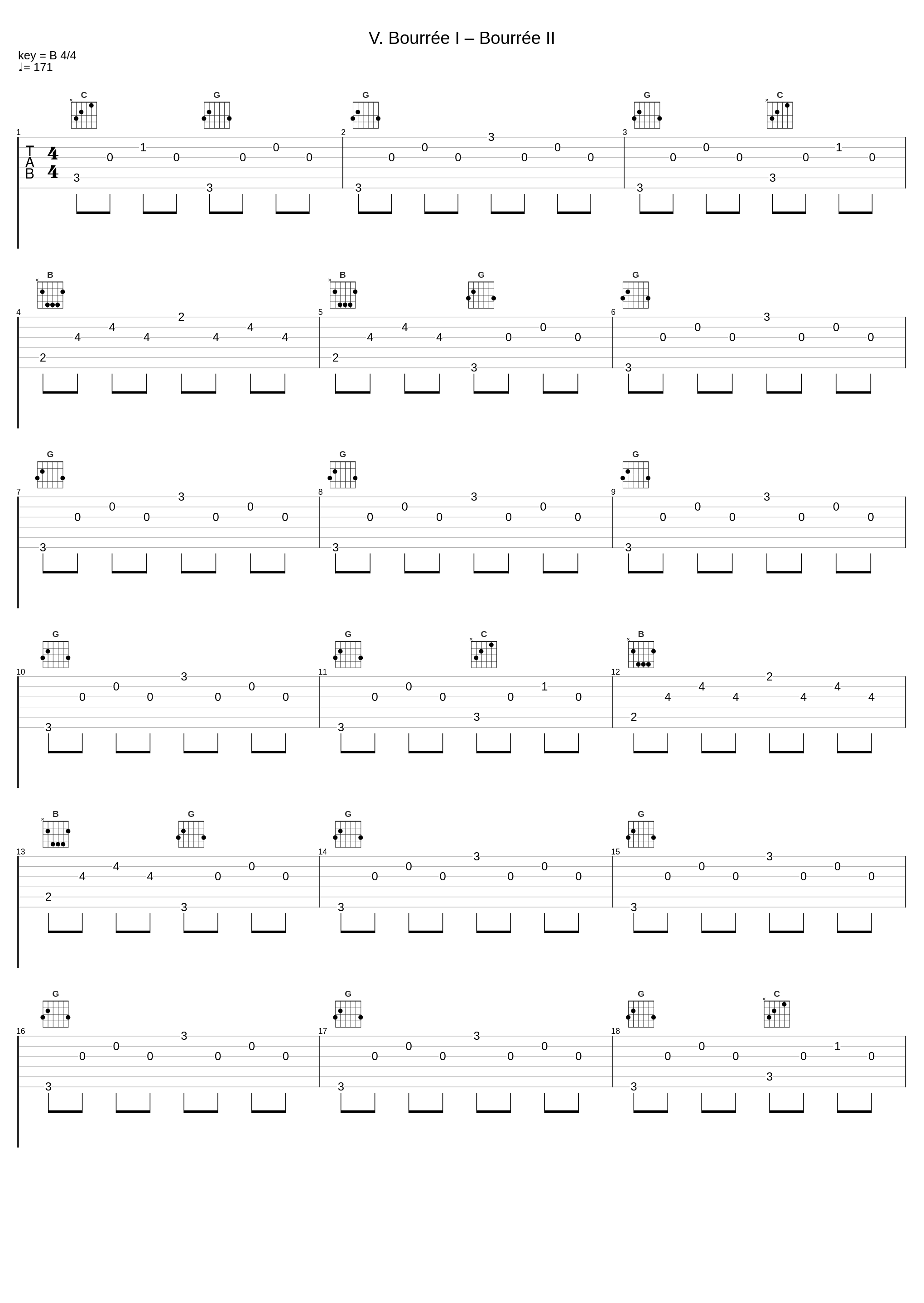 V. Bourrée I – Bourrée II_马友友,Johann Sebastian Bach_1