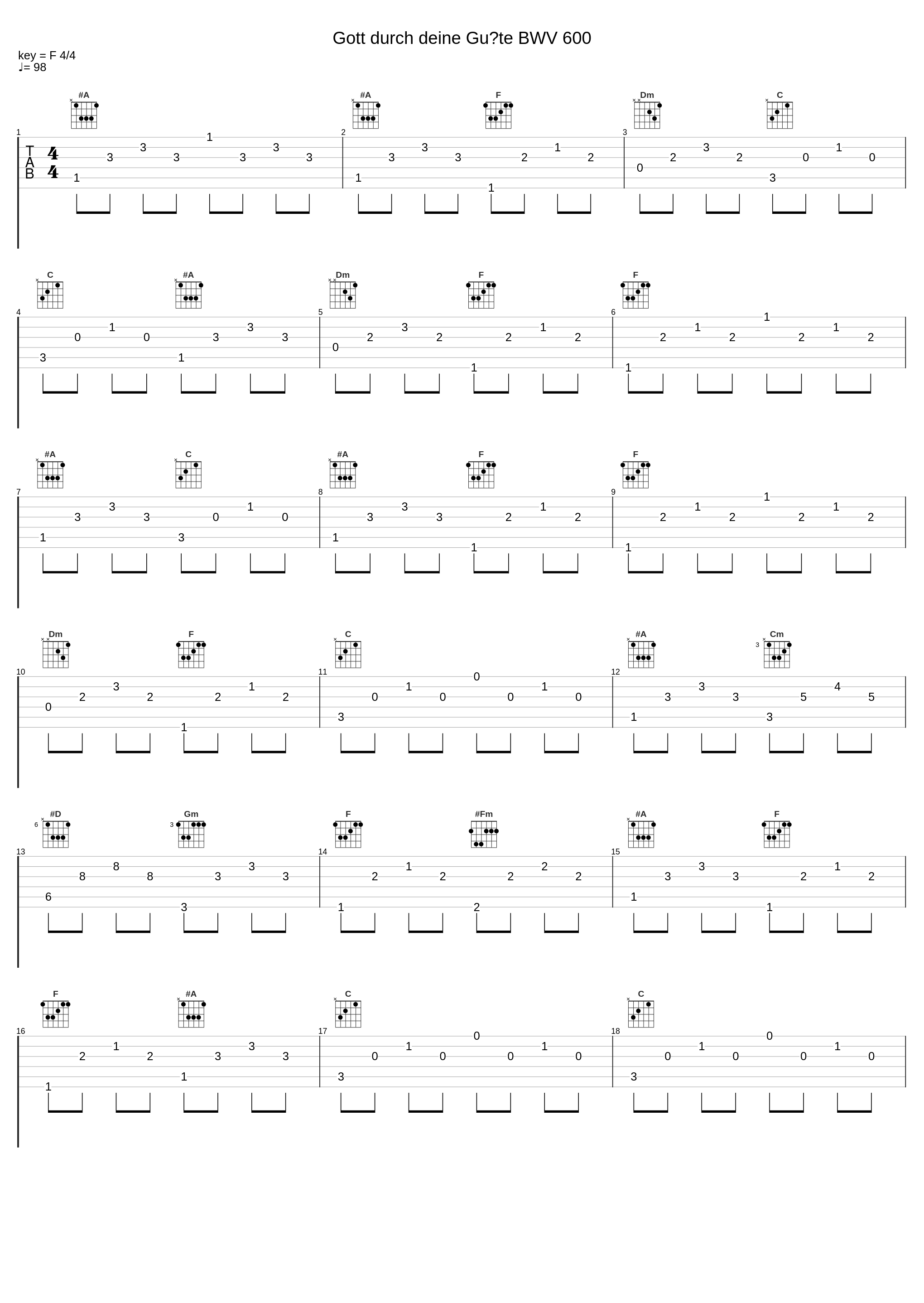 Gott durch deine Güte BWV 600_Johann Sebastian Bach,Nologo_1