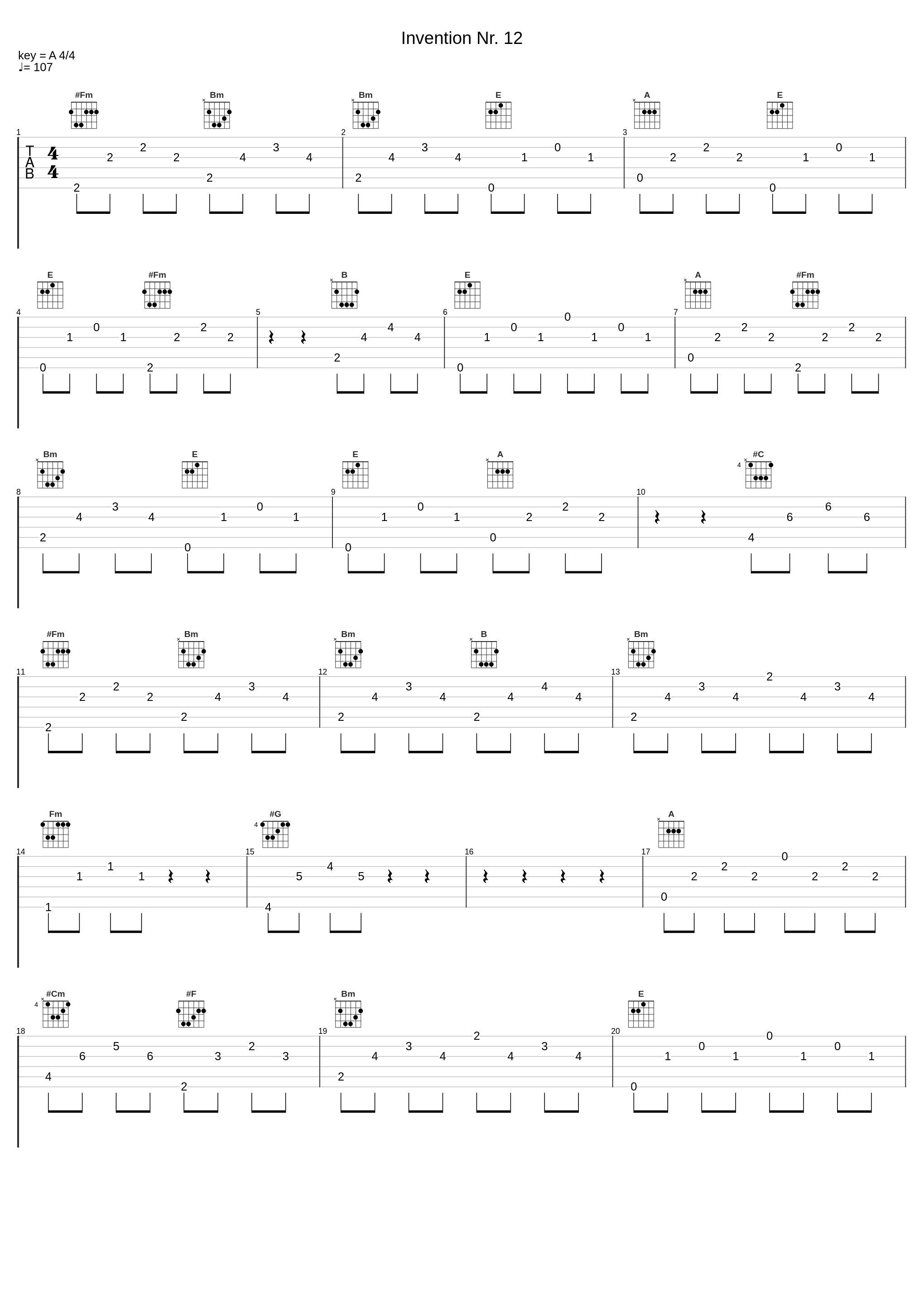 Invention Nr. 12_Johann Sebastian Bach_1