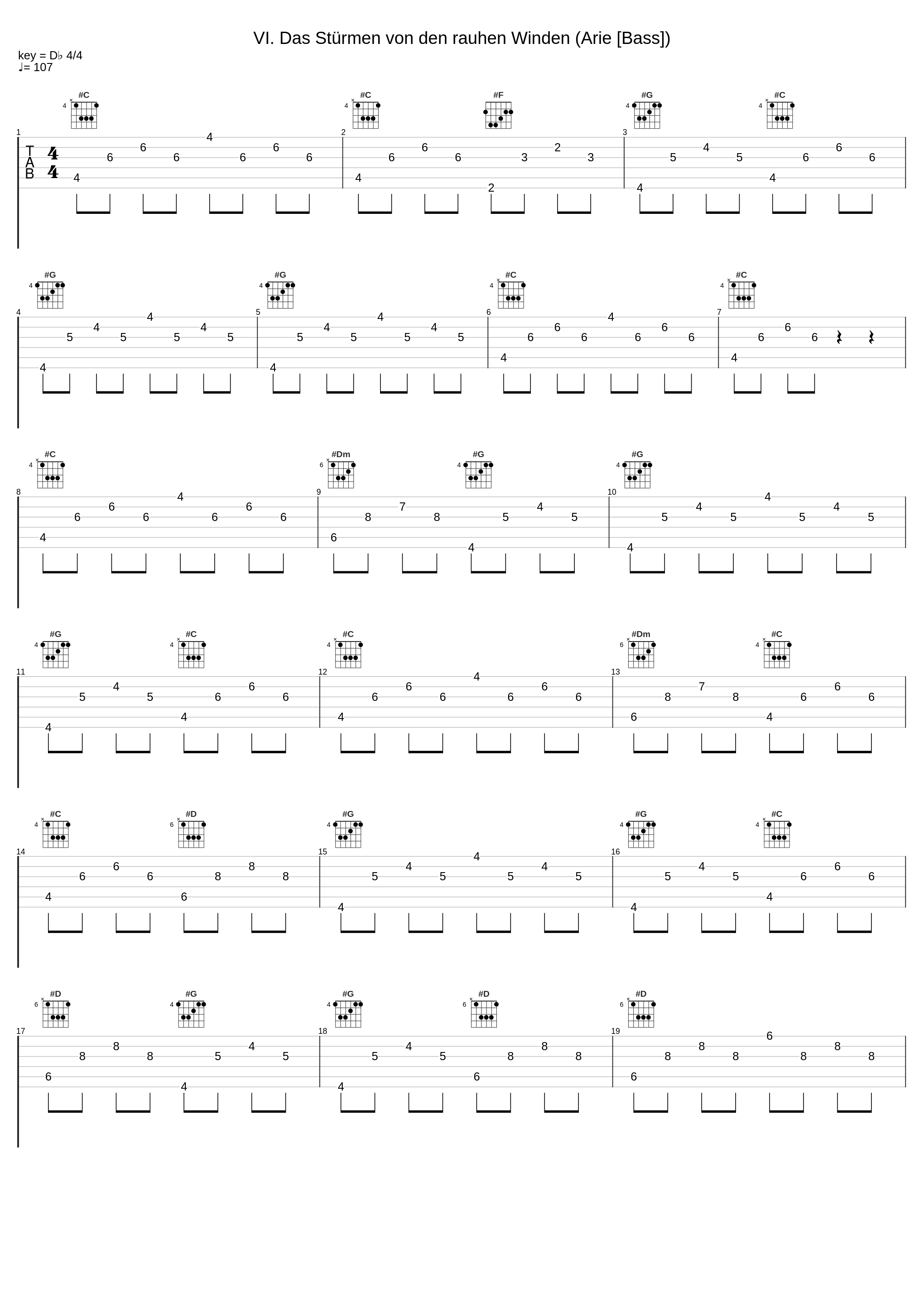 VI. Das Stürmen von den rauhen Winden (Arie [Bass])_Peter Harvey,Rudolf Lutz,Johann Sebastian Bach_1