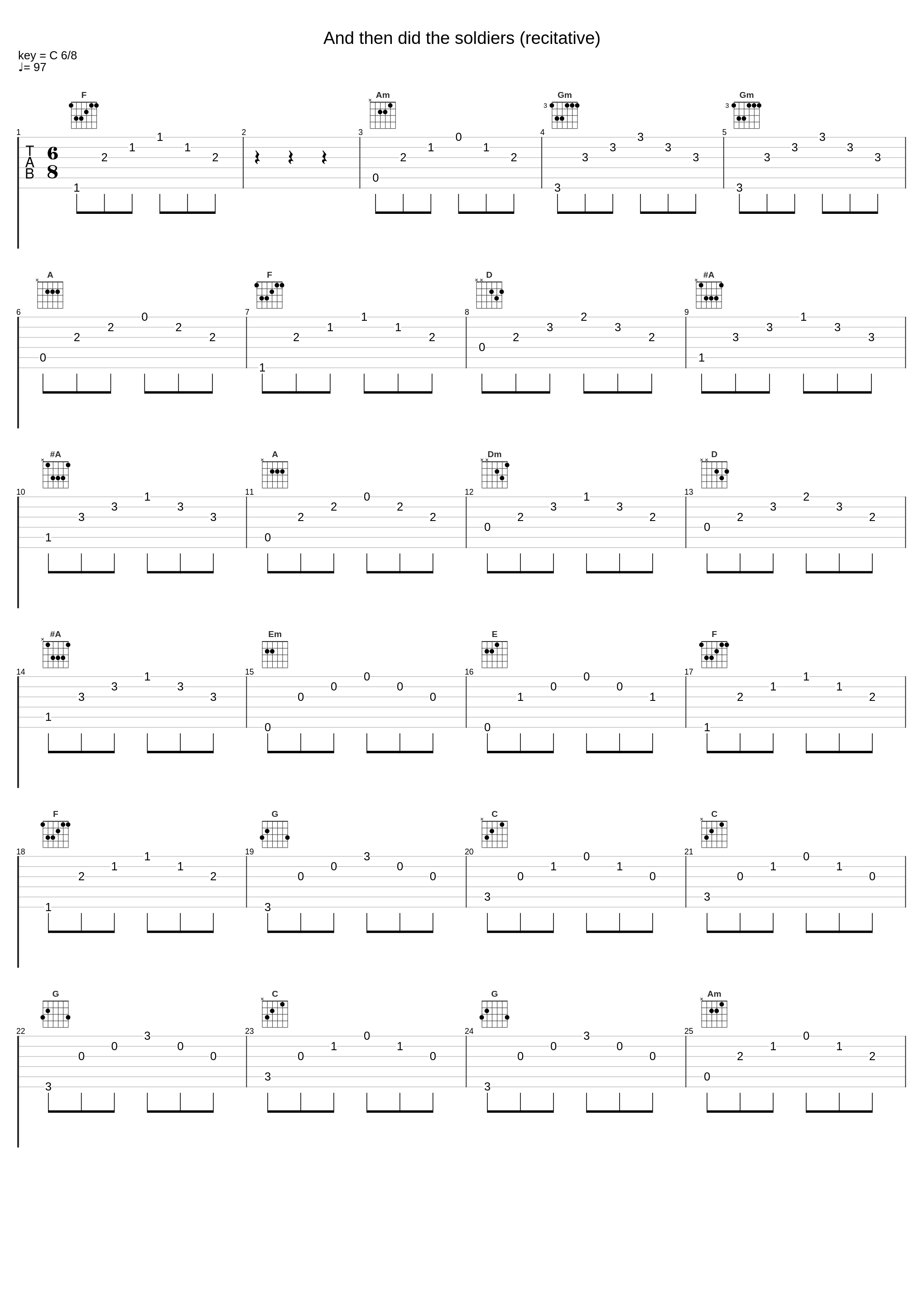 And then did the soldiers (recitative)_Johann Sebastian Bach_1