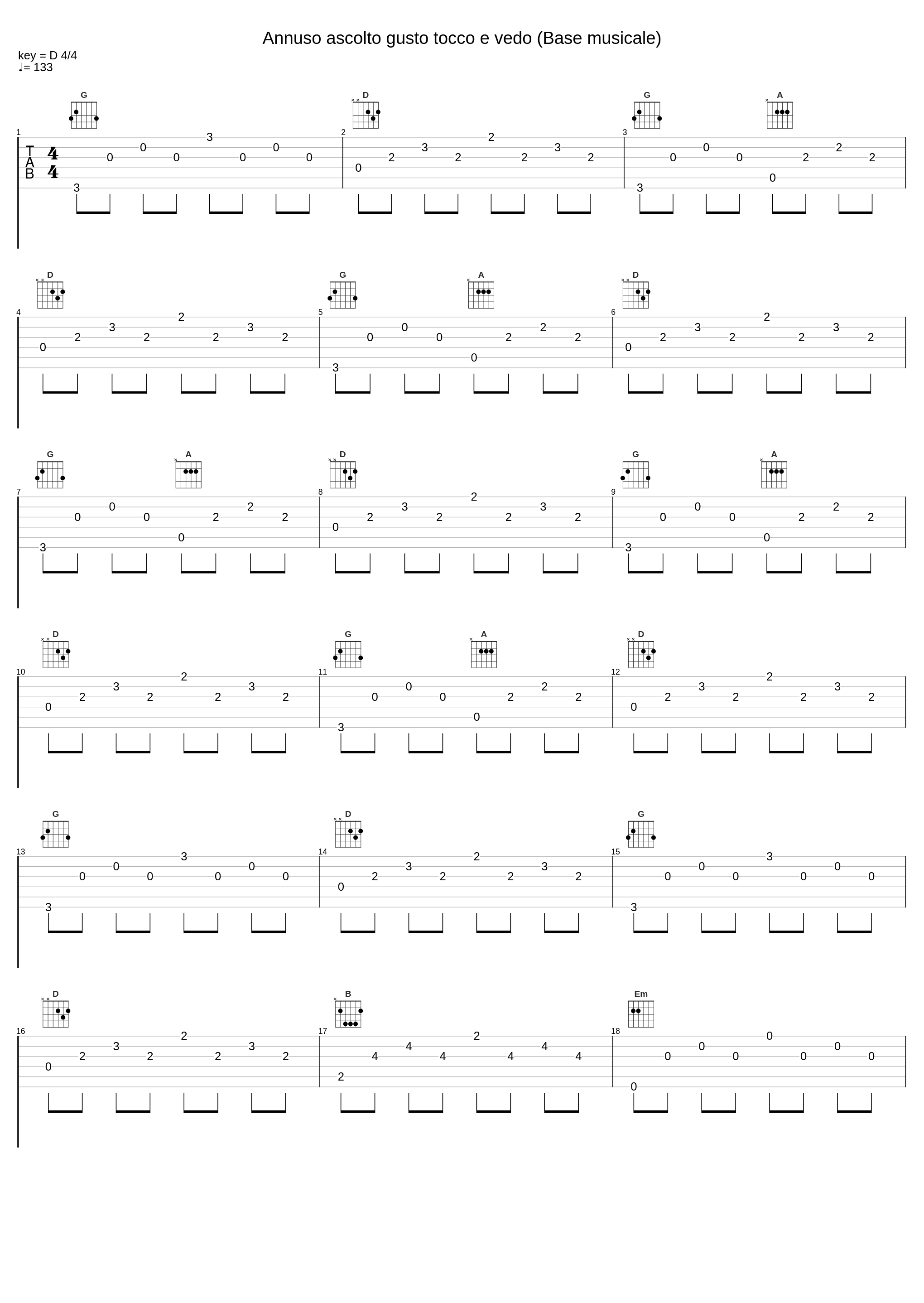 Annuso ascolto gusto tocco e vedo (Base musicale)_Le mele canterine_1