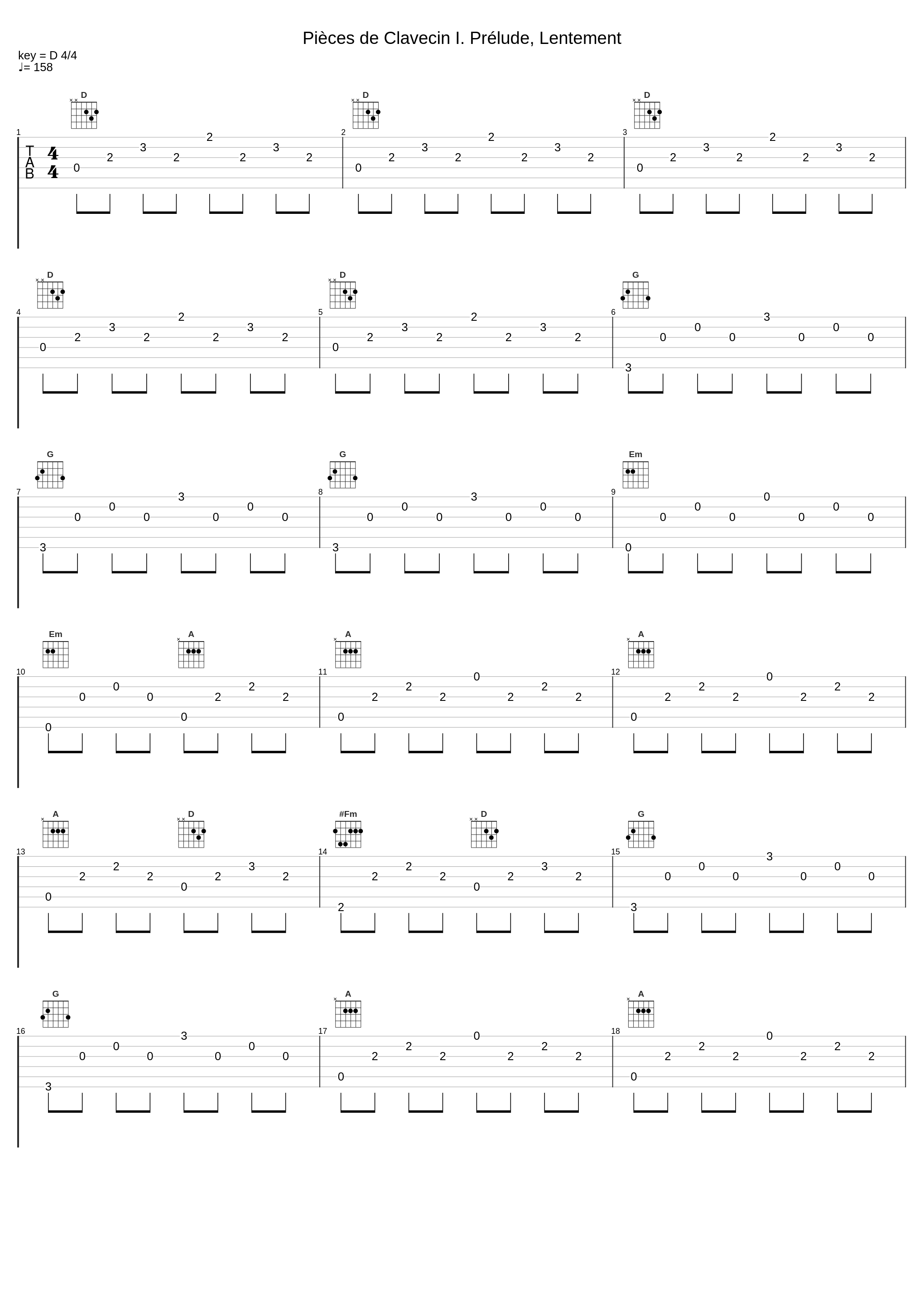 Pièces de Clavecin I. Prélude, Lentement_Cristian Monti,Francesco Geminiani_1