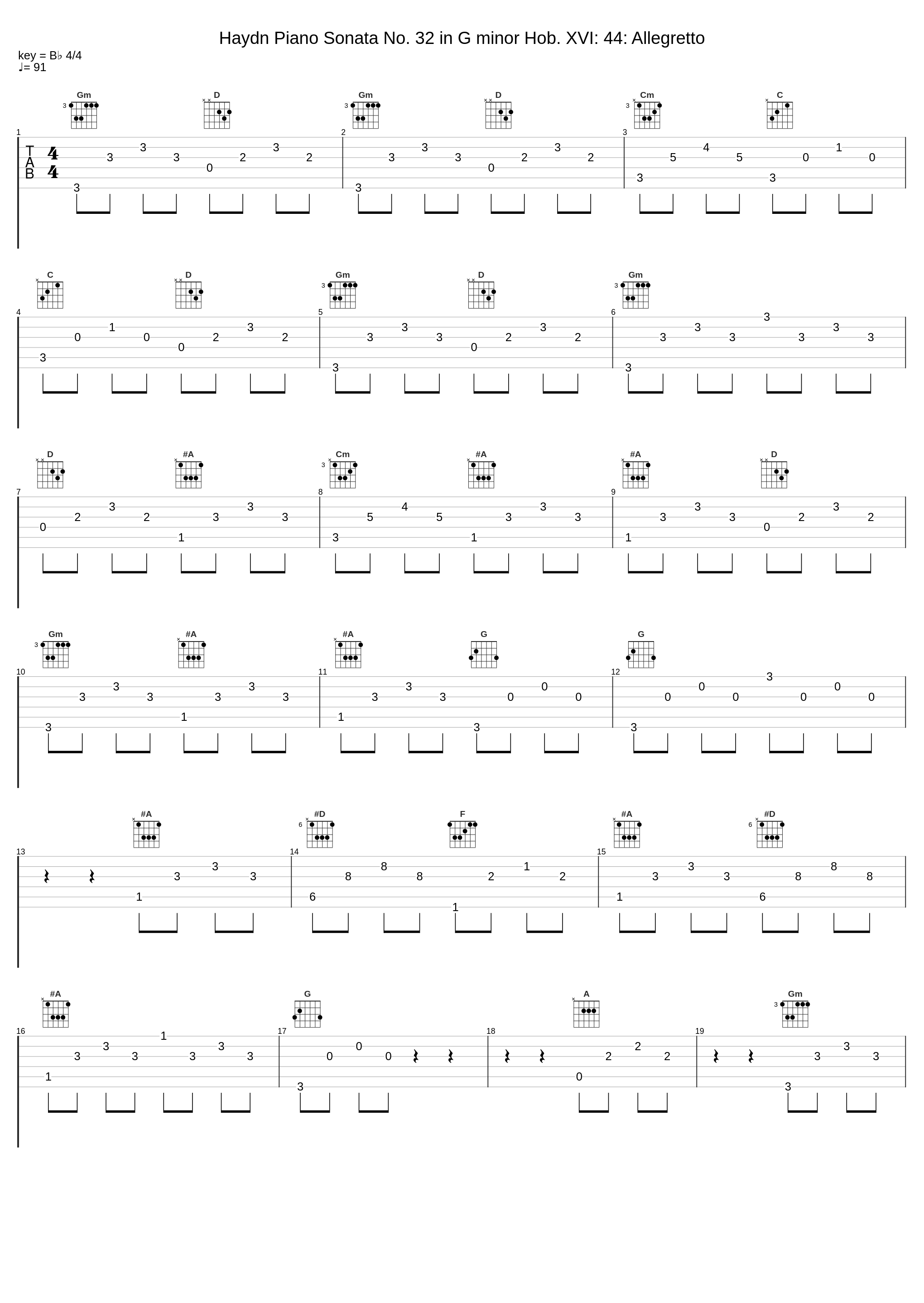 Haydn Piano Sonata No. 32 in G minor Hob. XVI: 44: Allegretto_John Lill,Joseph Haydn_1