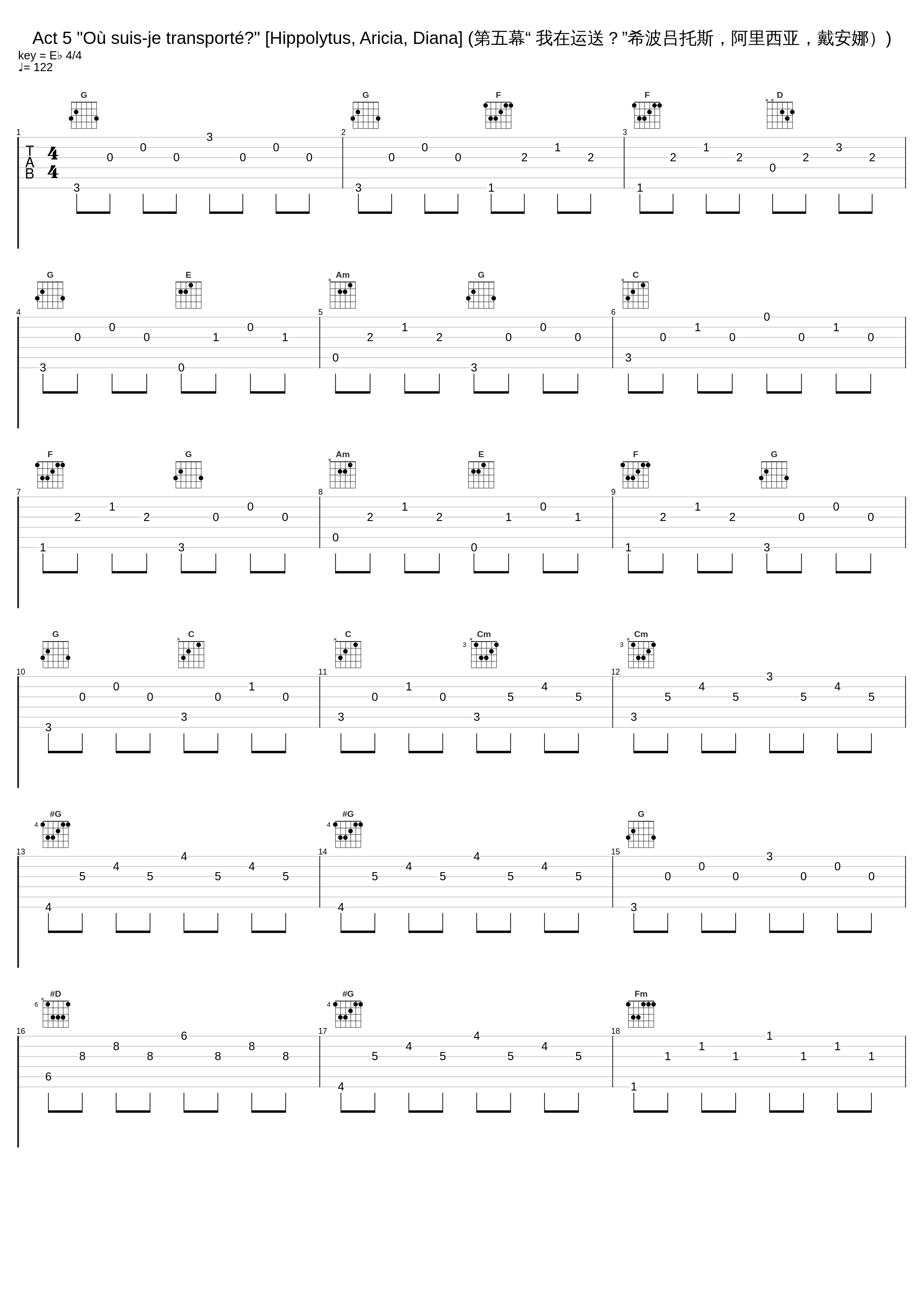 Act 5 "Où suis-je transporté?" [Hippolytus, Aricia, Diana] (第五幕“ 我在运送？”希波吕托斯，阿里西亚，戴安娜）)_William Christie_1