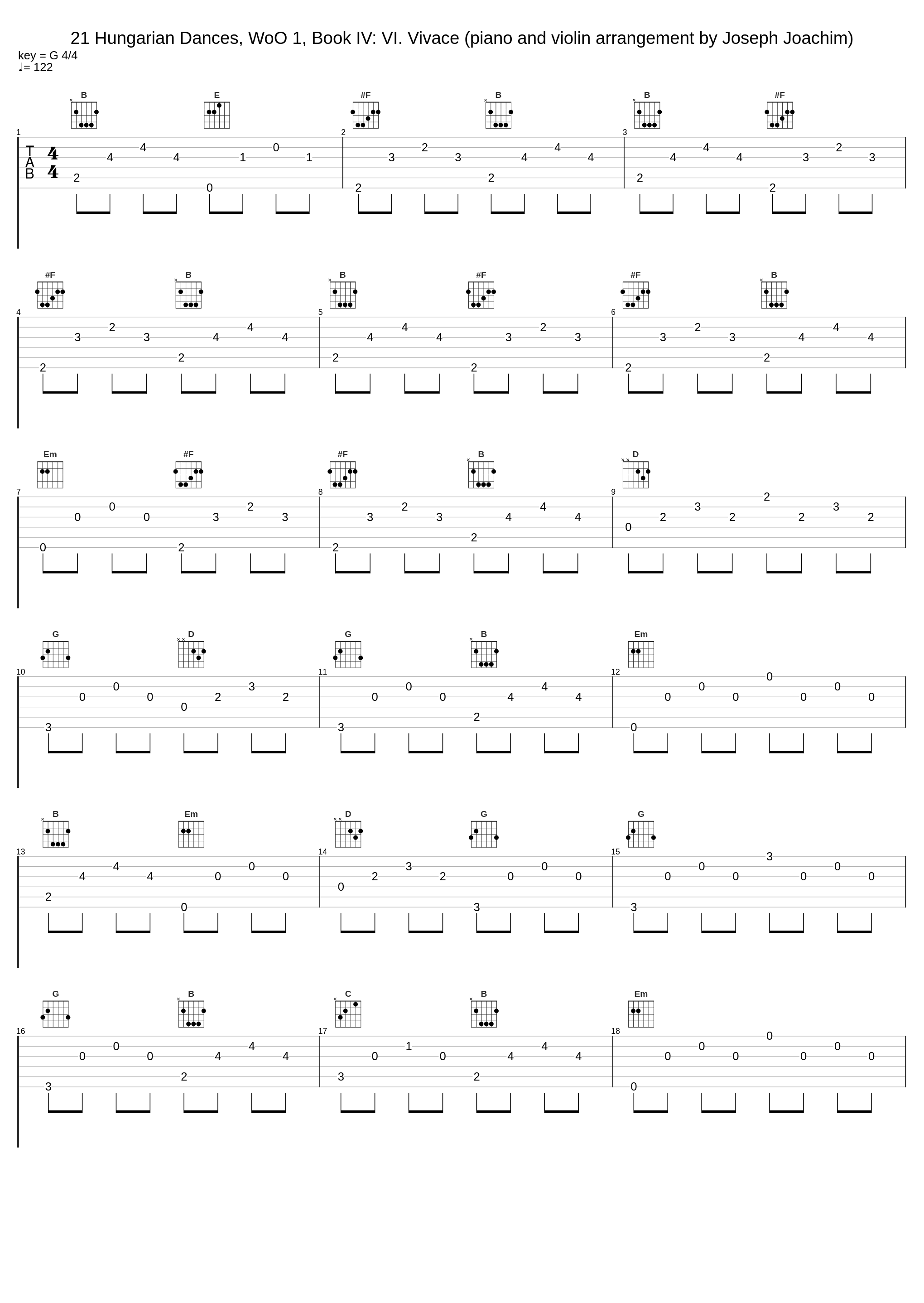 21 Hungarian Dances, WoO 1, Book IV: VI. Vivace (piano and violin arrangement by Joseph Joachim)_Frank Maus,Oscar Shumsky,Johannes Brahms,Joseph Joachim_1