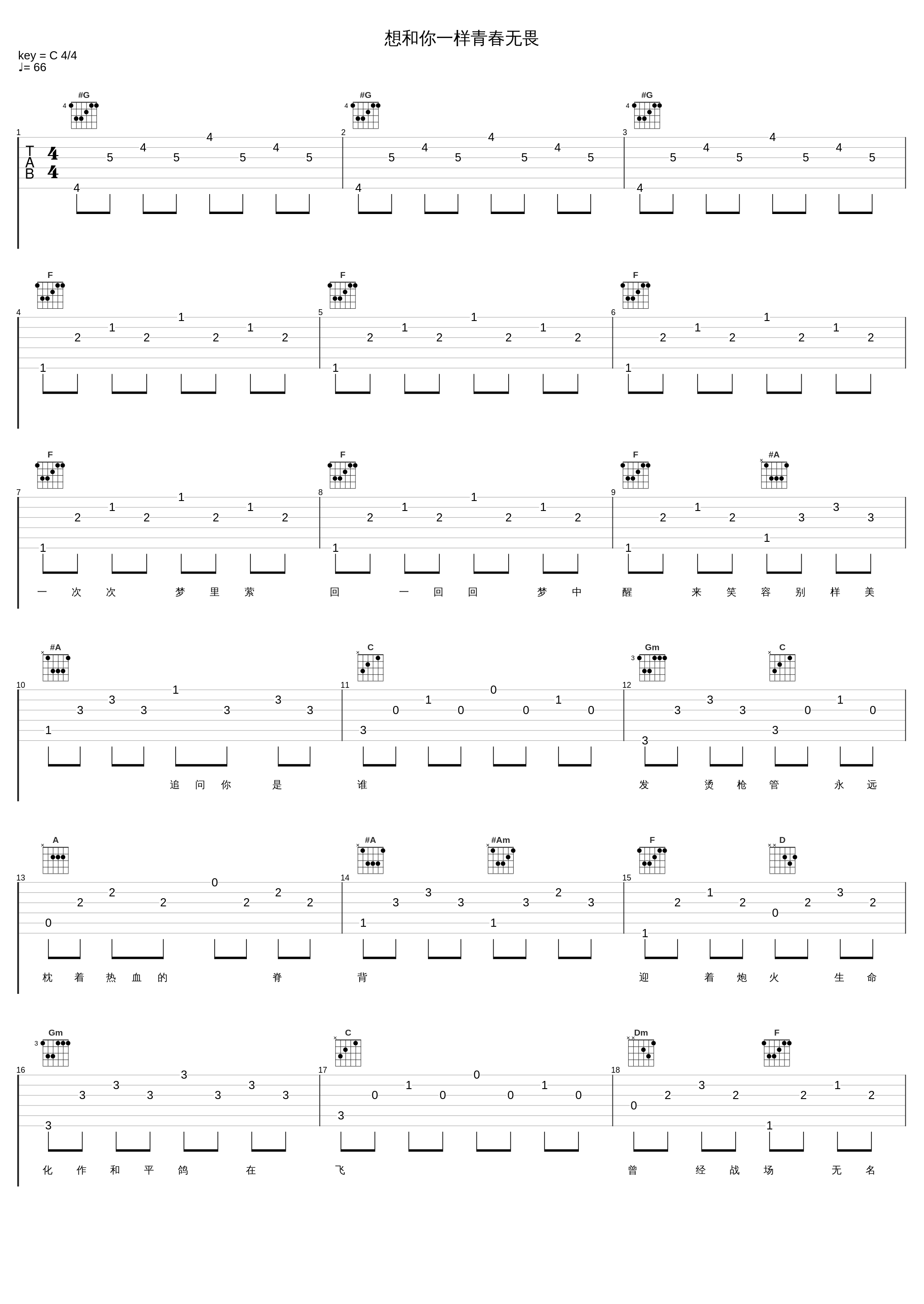 想和你一样青春无畏_孙楠_1