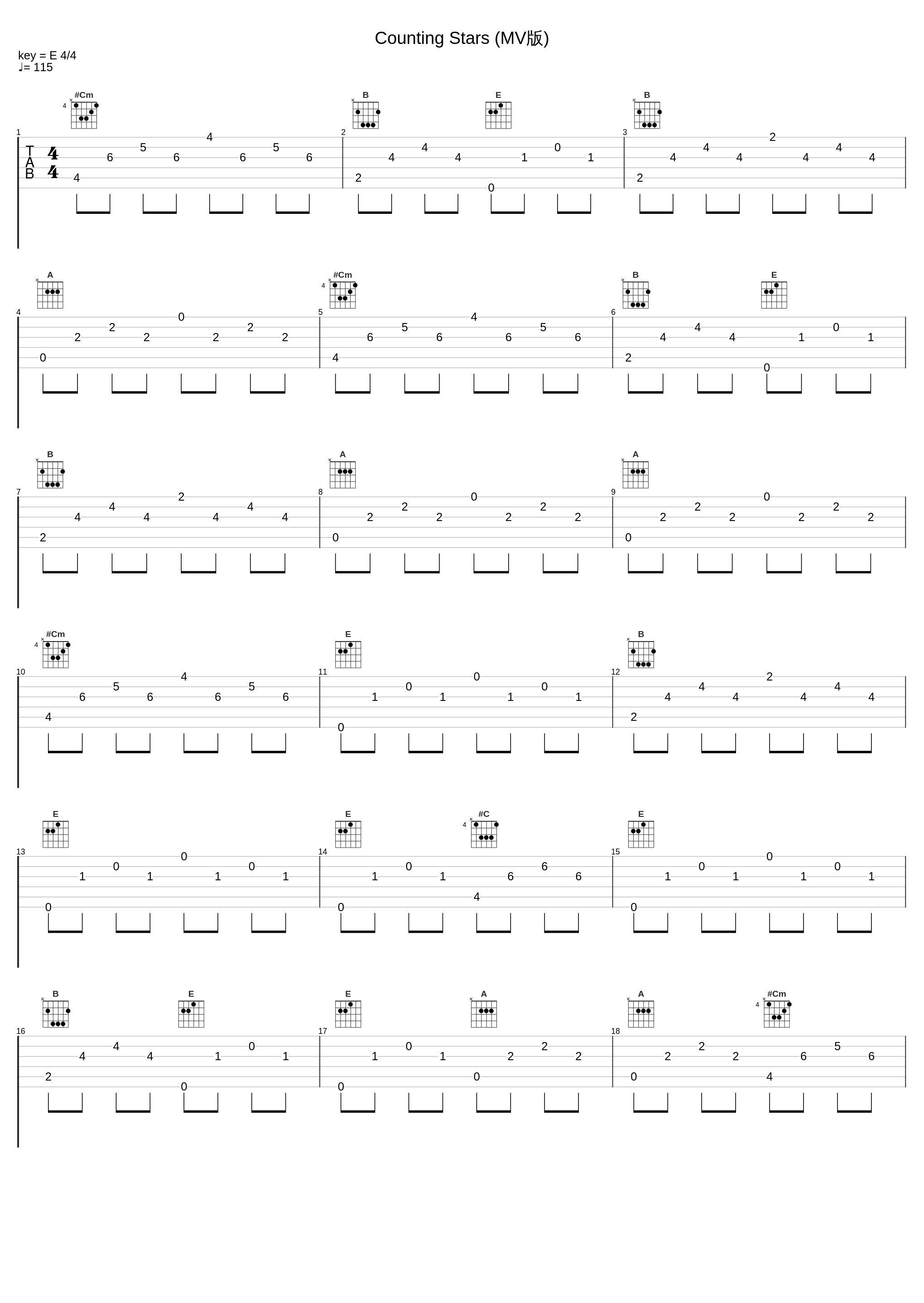 Counting Stars (MV版)_Joseph Vincent,Clara C_1