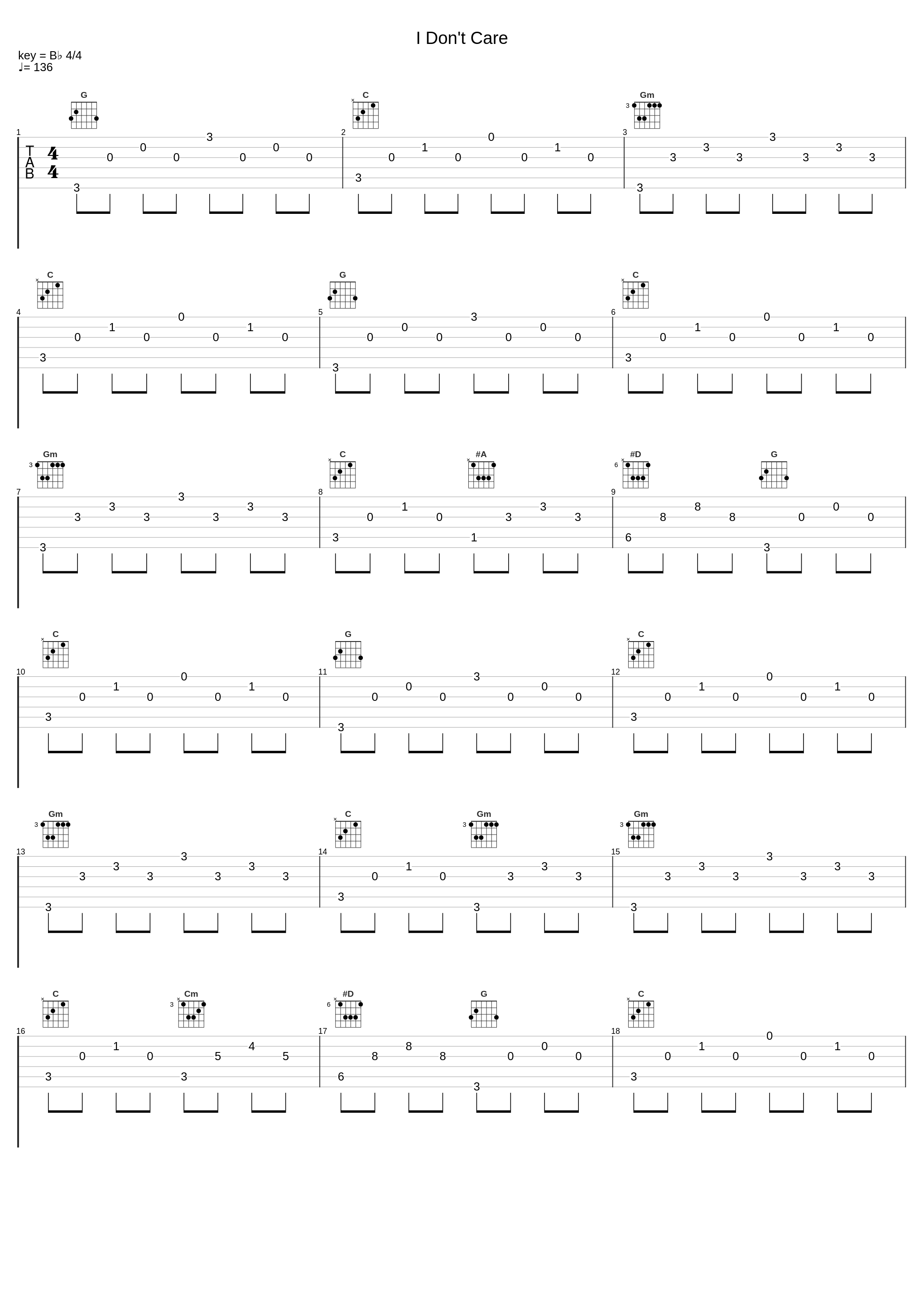 I Don't Care_Vitamin String Quartet,Andrew John Hurley,Joseph Mark Trohman,Patrick Martin Stump,Peter Wentz,Norman Greenbaum_1