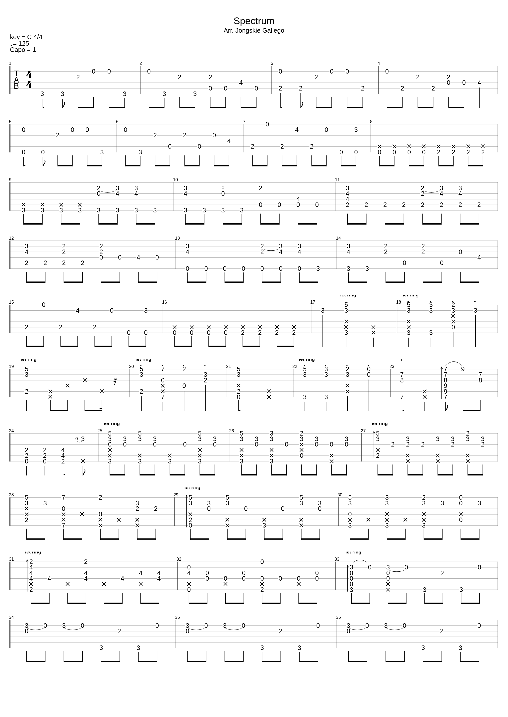 Spectrum_Zedd (Arr. Jongskie Gallego)_1