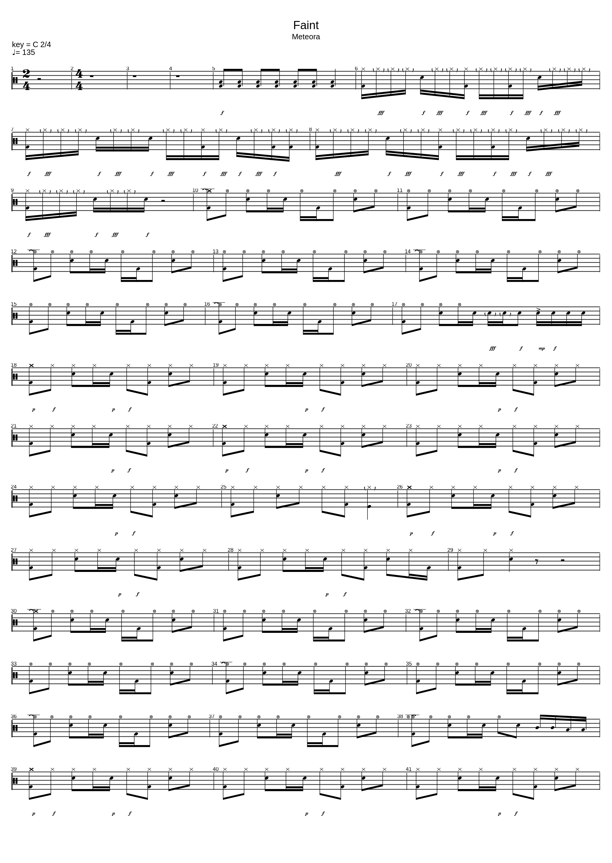 Faint (5 str. bass)_Linkin Park_1