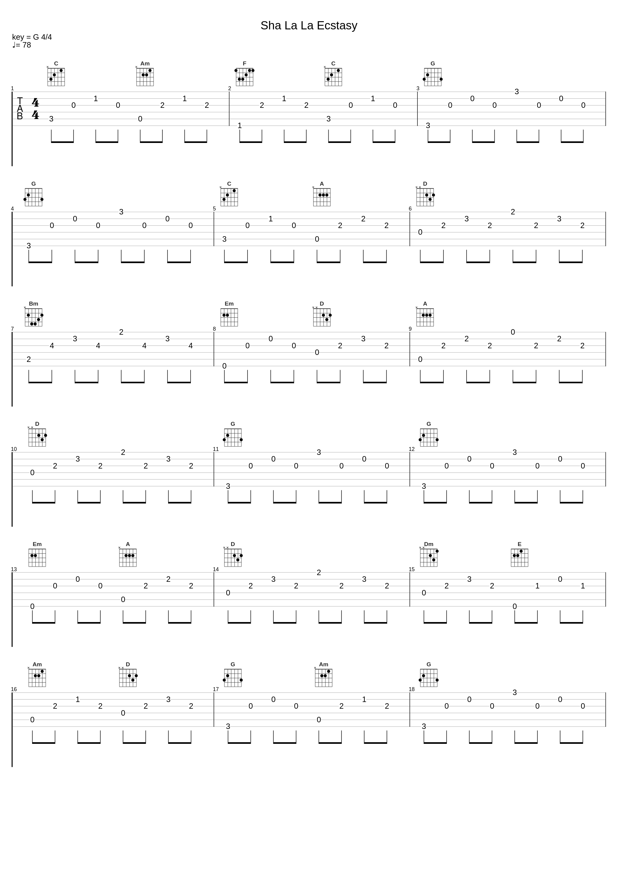 Sha La La Ecstasy_Key Sounds Label_1