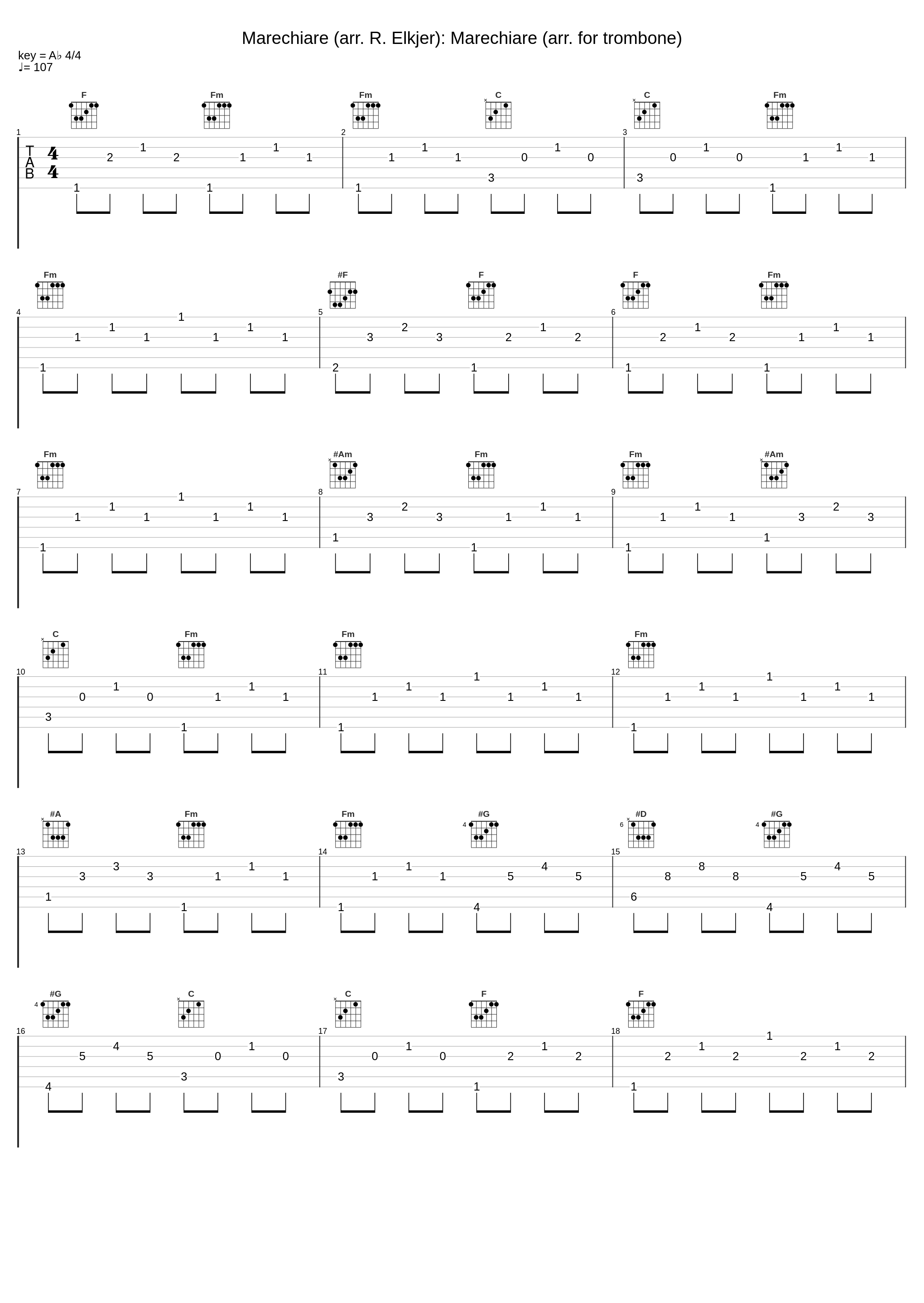 Marechiare (arr. R. Elkjer): Marechiare (arr. for trombone)_Joseph Alessi,Alessi Street Band_1