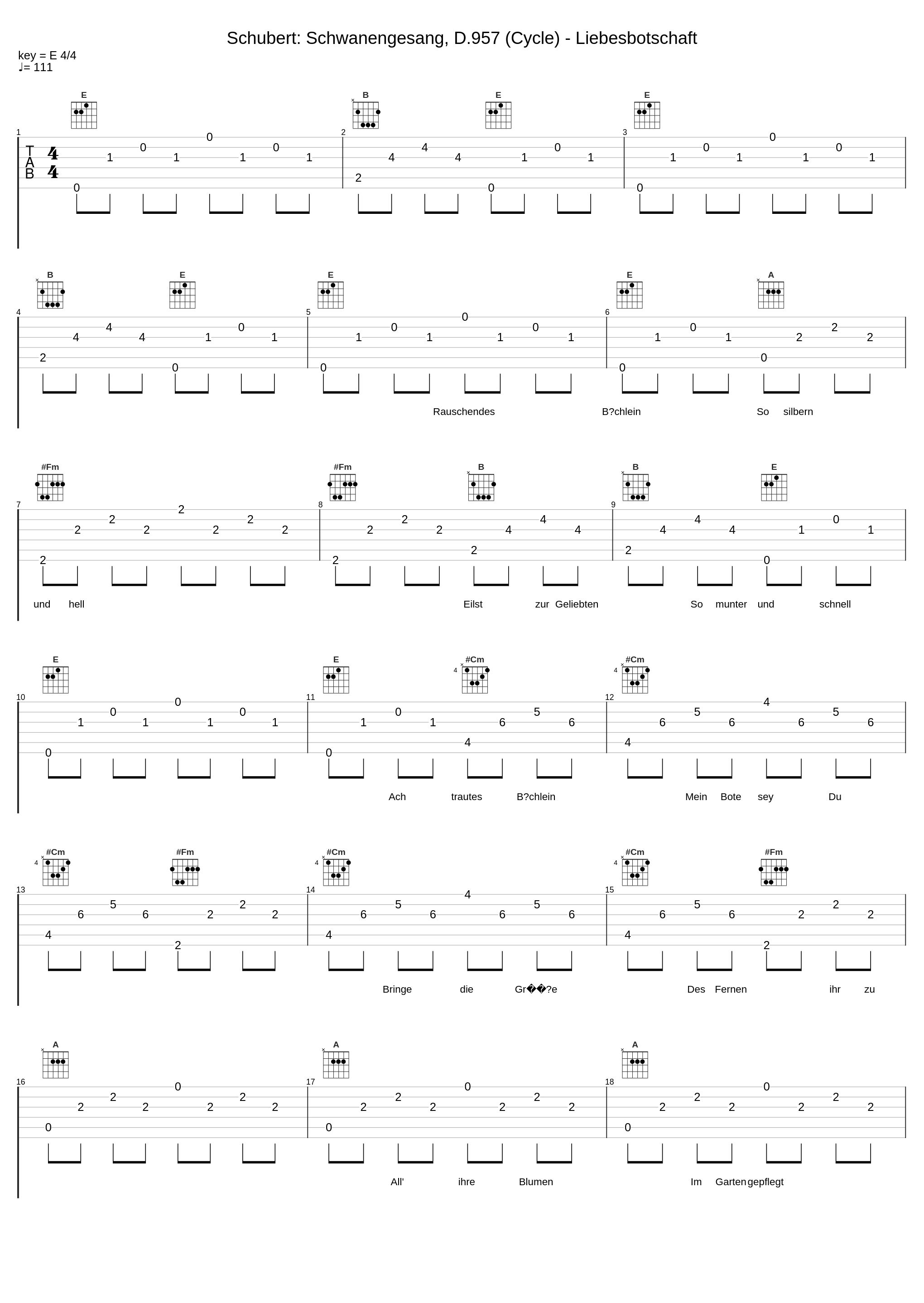 Schubert: Schwanengesang, D.957 (Cycle) - Liebesbotschaft_Hermann Prey,Walter Klien_1