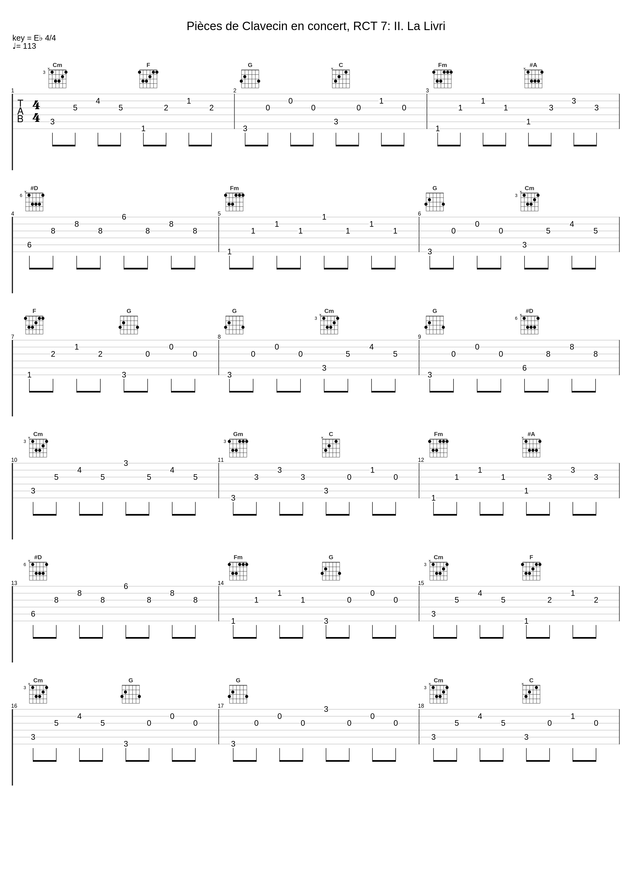 Pièces de Clavecin en concert, RCT 7: II. La Livri_Alexander Paley_1