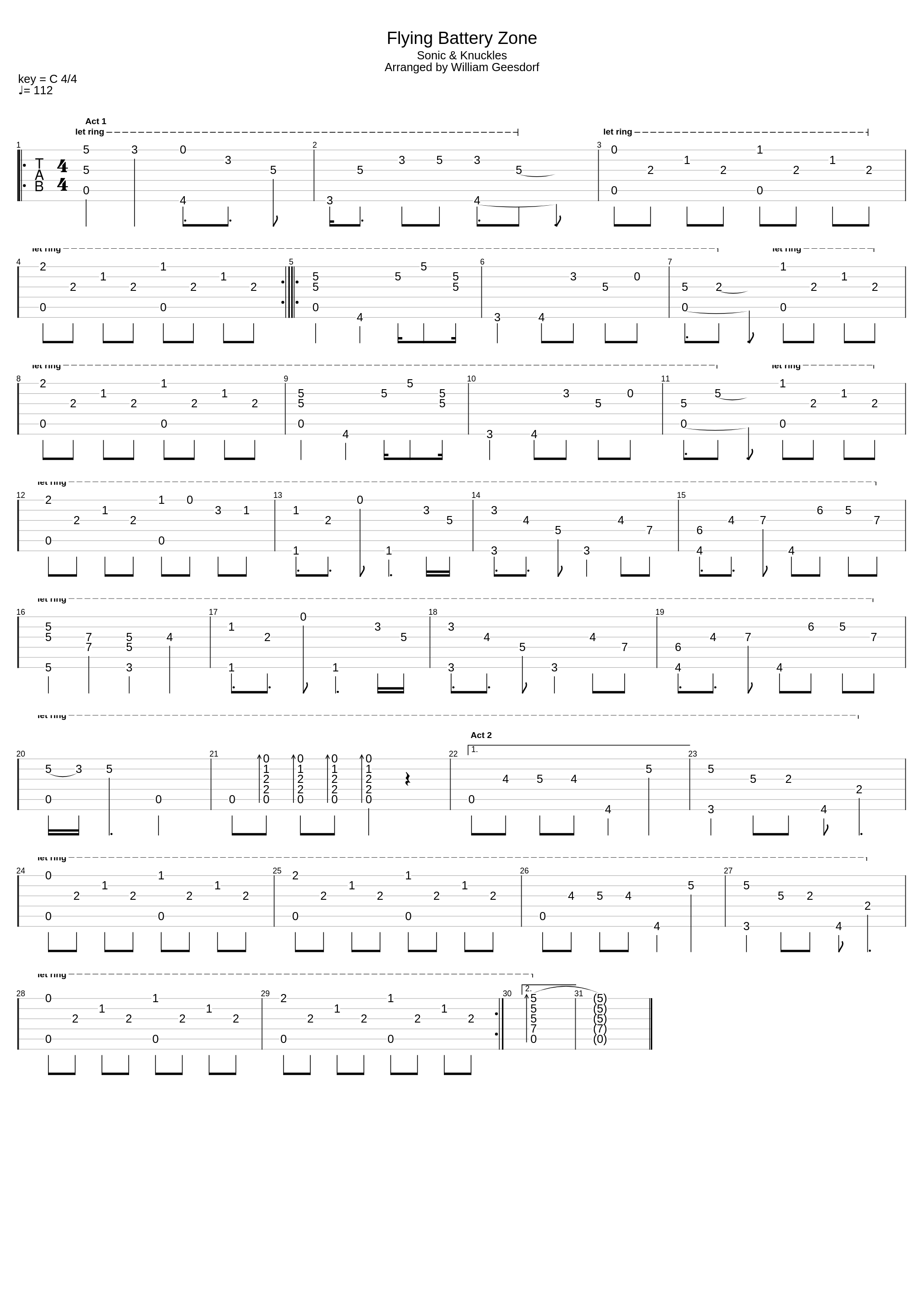 Flying Battery Zone (Sonic & Knuckles)_William Saffier Geesdorf_1