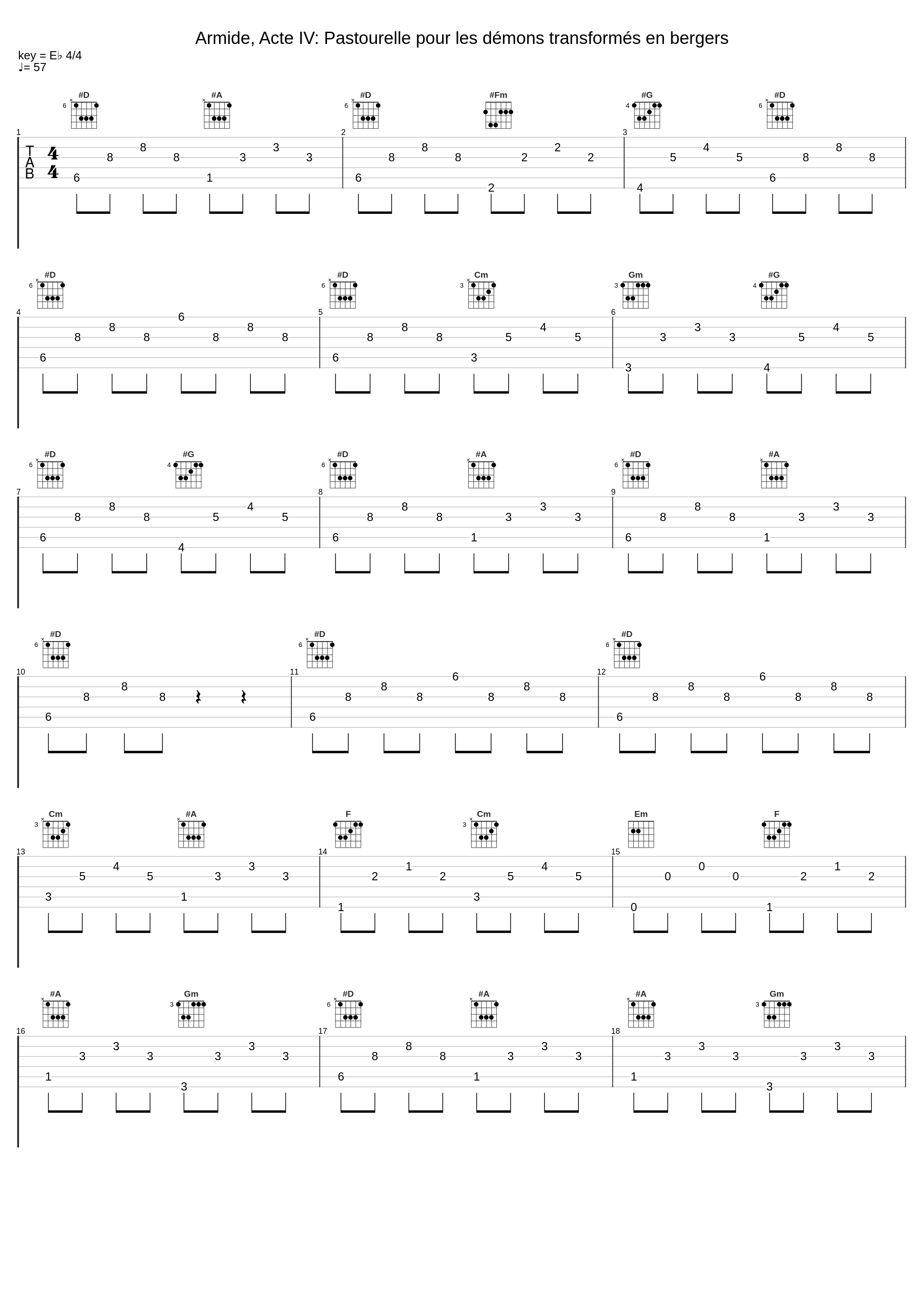 Armide, Acte IV: Pastourelle pour les démons transformés en bergers_Le Concert Spirituel,Hervé Niquet,Jean-Baptiste Lully,Louis-Joseph Francœur_1