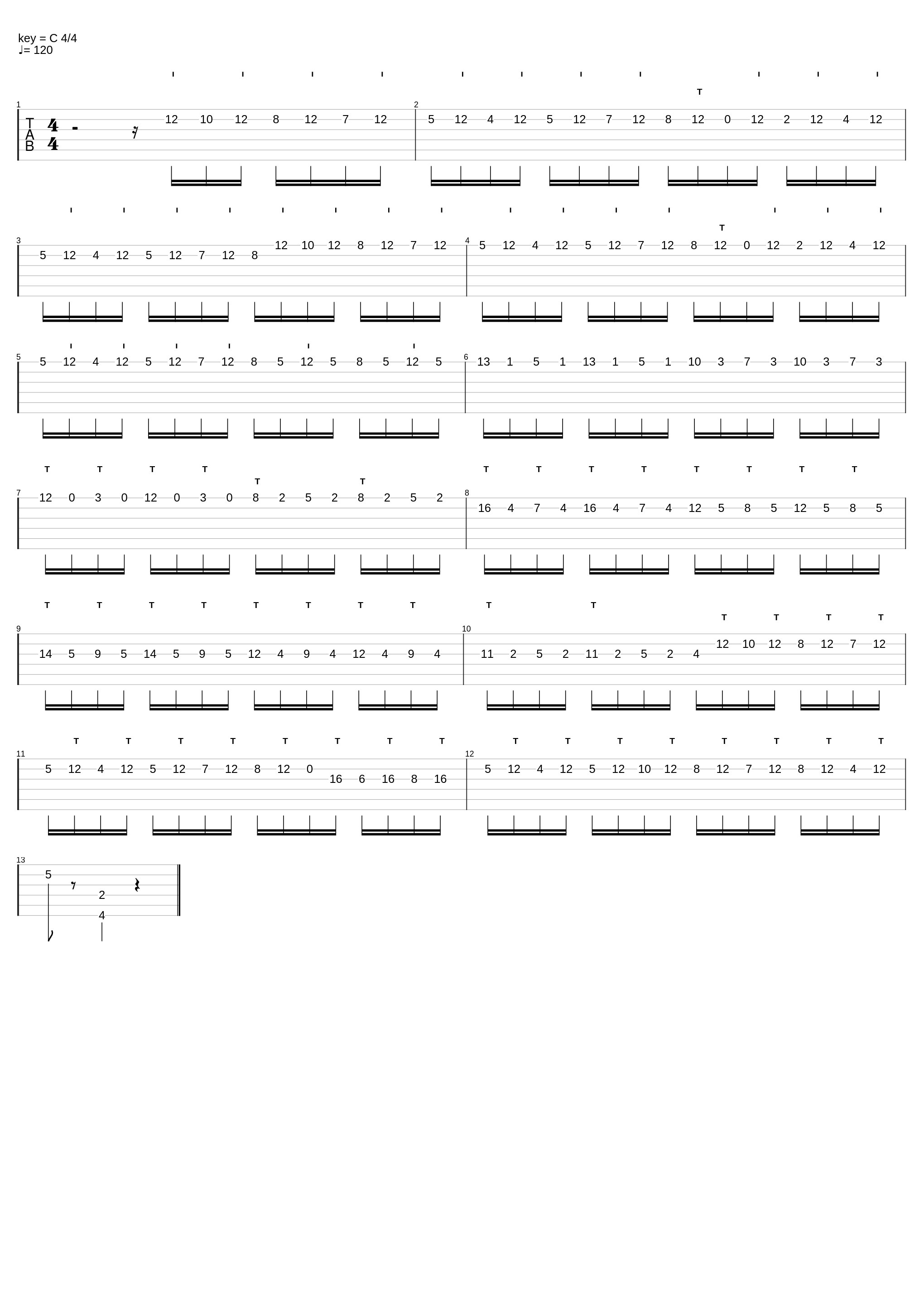 Fugue in Em Tapping (FQ)_Sebastian Bach_1