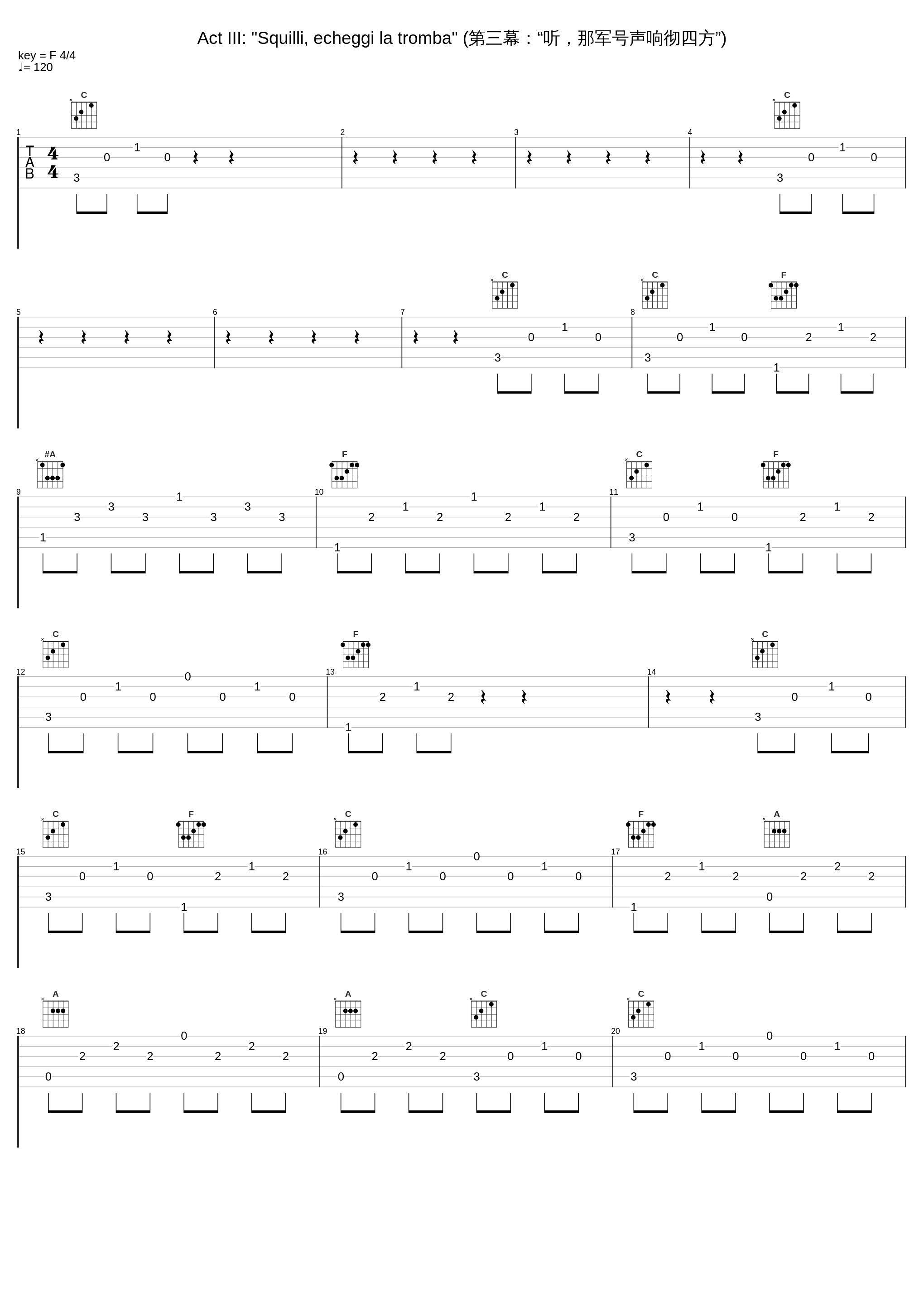 Act III: "Squilli, echeggi la tromba" (第三幕：“听，那军号声响彻四方”)_Coro del Maggio Musicale Fiorentino,Francesco Ellero d'Artegna,Orchestra del Maggio Musicale Fiorentino,Giuseppe Verdi_1