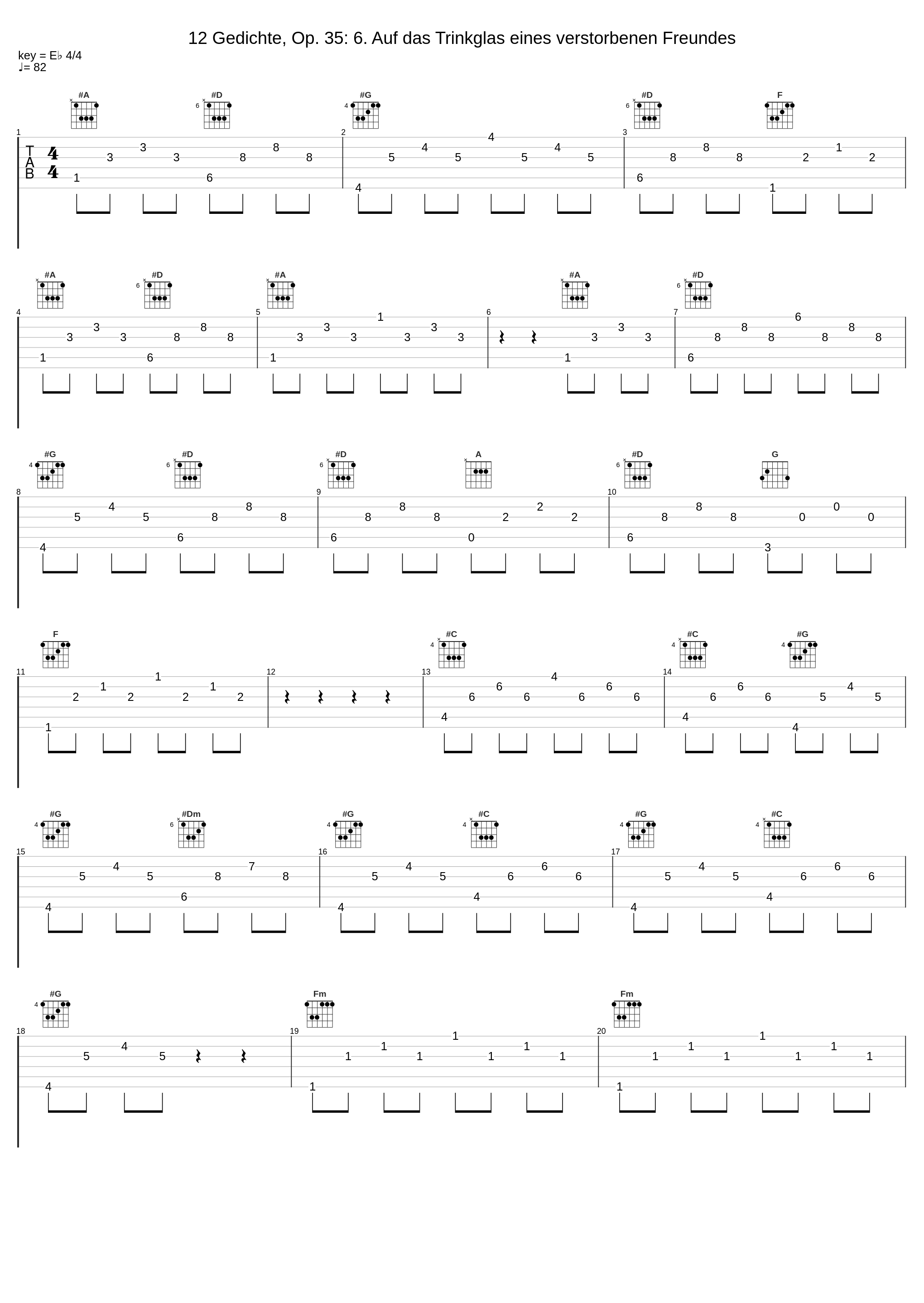 12 Gedichte, Op. 35: 6. Auf das Trinkglas eines verstorbenen Freundes_Samuel Hasselhorn,Joseph Middleton_1