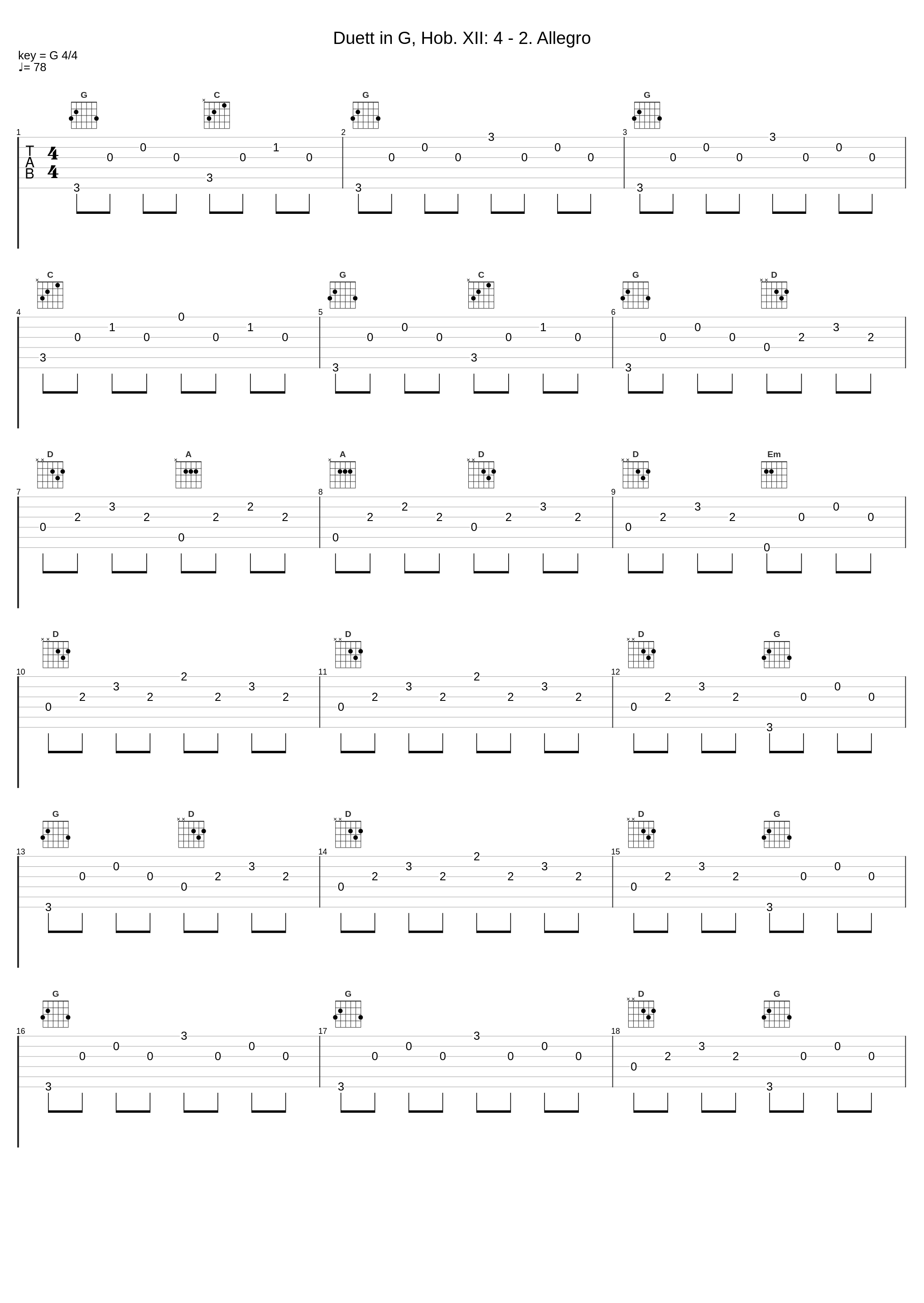 Duett in G, Hob. XII: 4 - 2. Allegro_Ling-Yi Ou Yang,Suren Bagratuni,Joseph Haydn_1