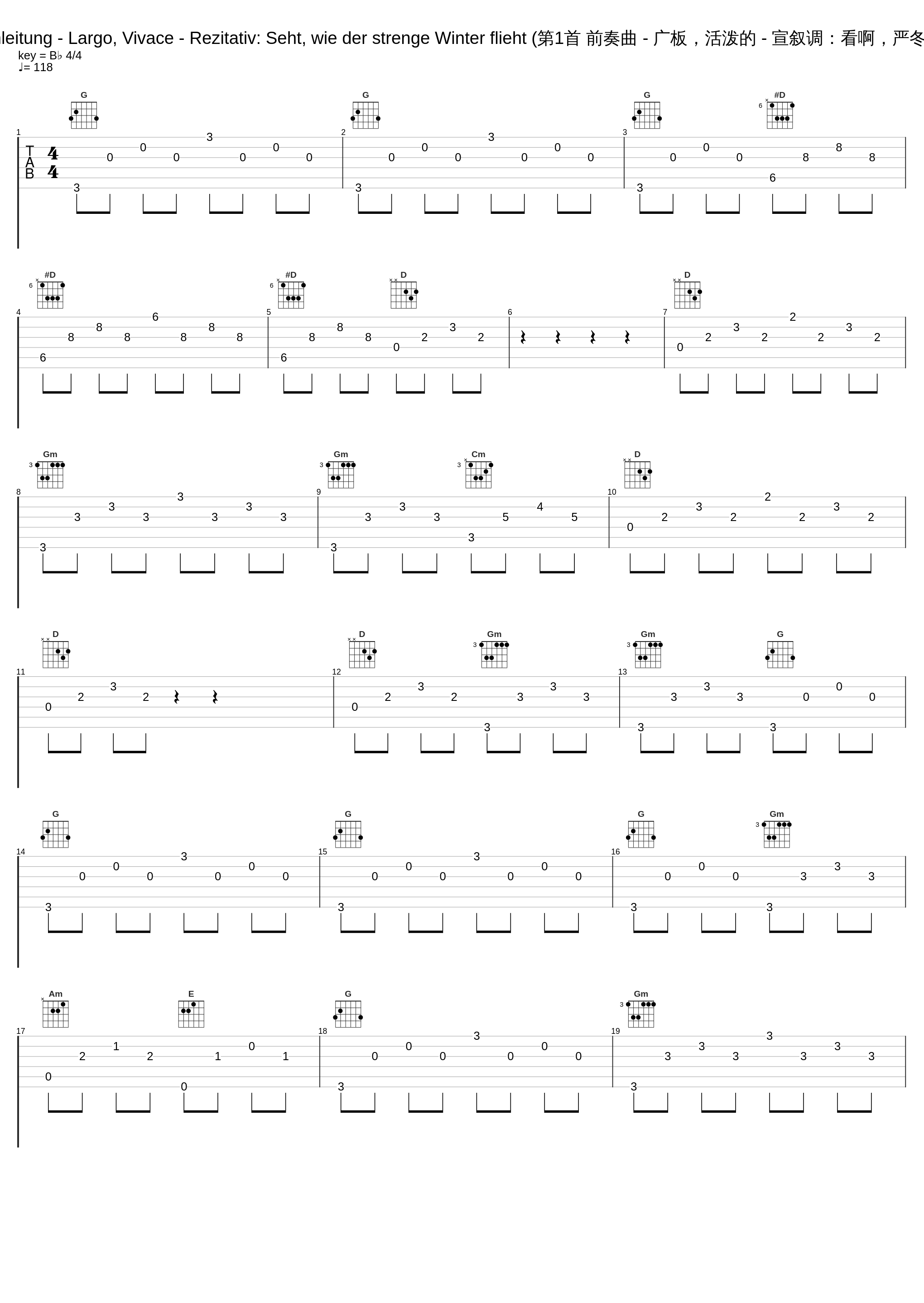 1. Einleitung - Largo, Vivace - Rezitativ: Seht, wie der strenge Winter flieht (第1首 前奏曲 - 广板，活泼的 - 宣叙调：看啊，严冬已逝)_Classical Artists,Joseph Haydn_1