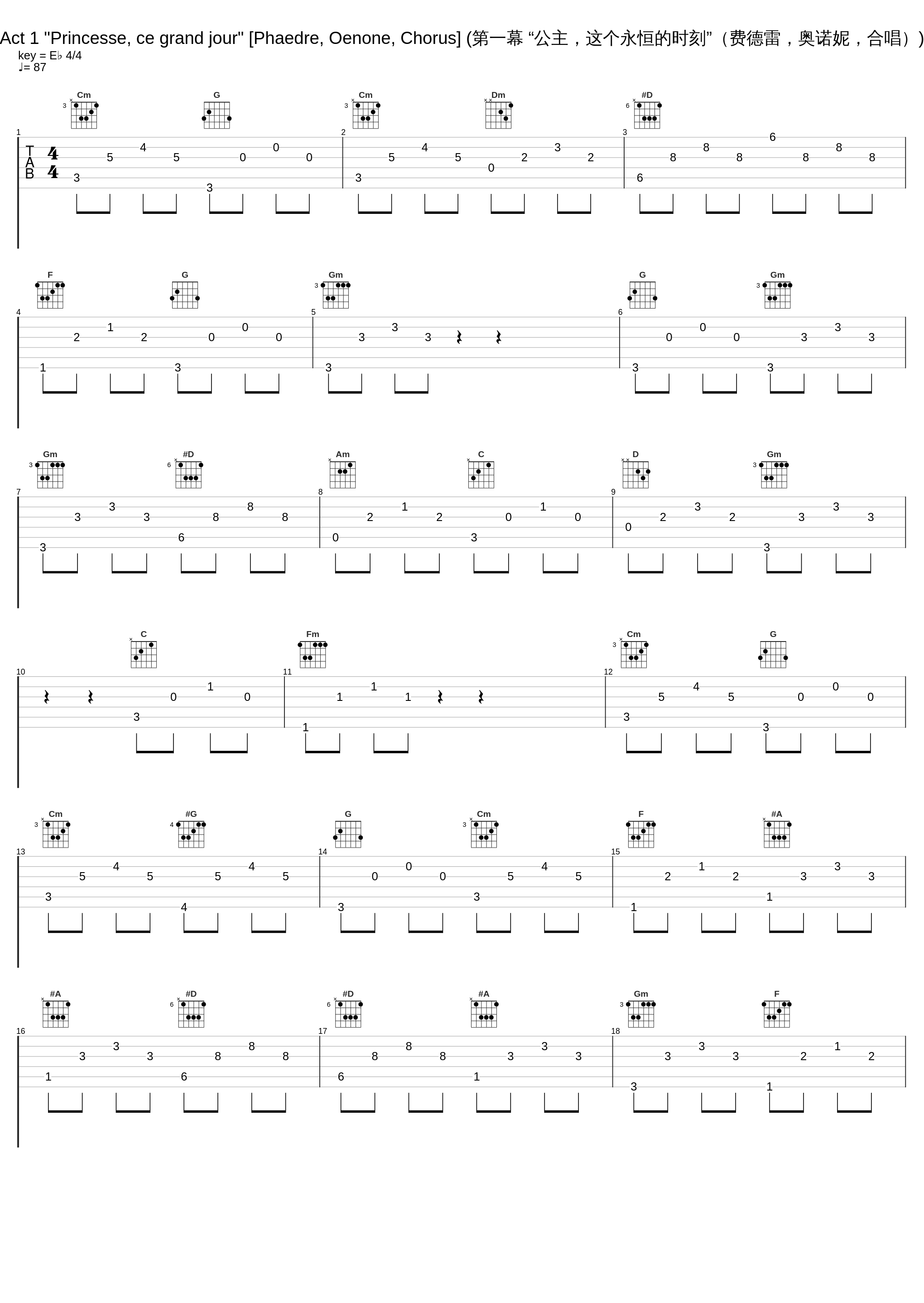 Act 1 "Princesse, ce grand jour" [Phaedre, Oenone, Chorus] (第一幕 “公主，这个永恒的时刻”（费德雷，奥诺妮，合唱）)_William Christie_1