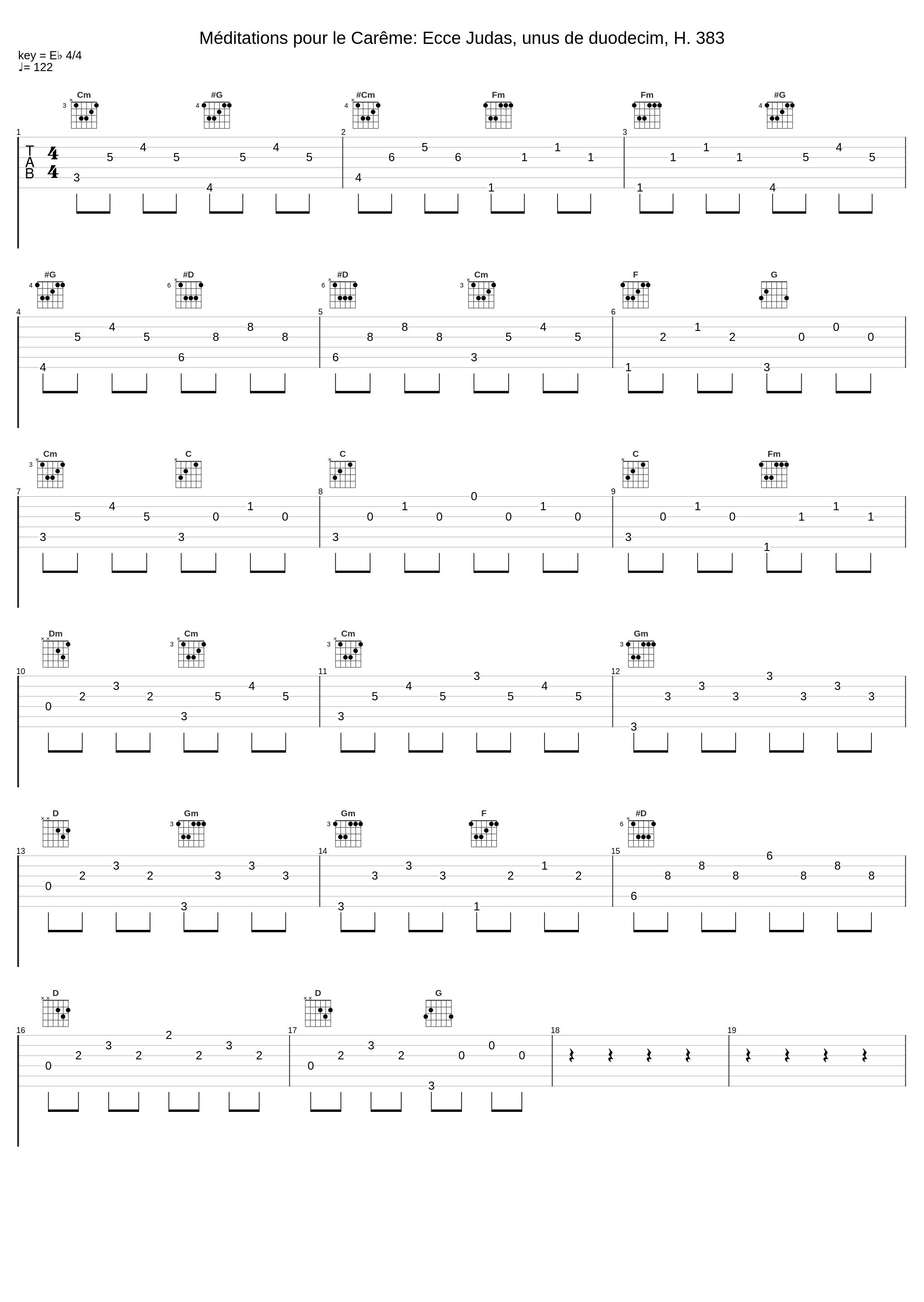 Méditations pour le Carême: Ecce Judas, unus de duodecim, H. 383_Ensemble Pierre Robert,Frederic Desenclos,Marc-Antoine Charpentier,Anonymous_1