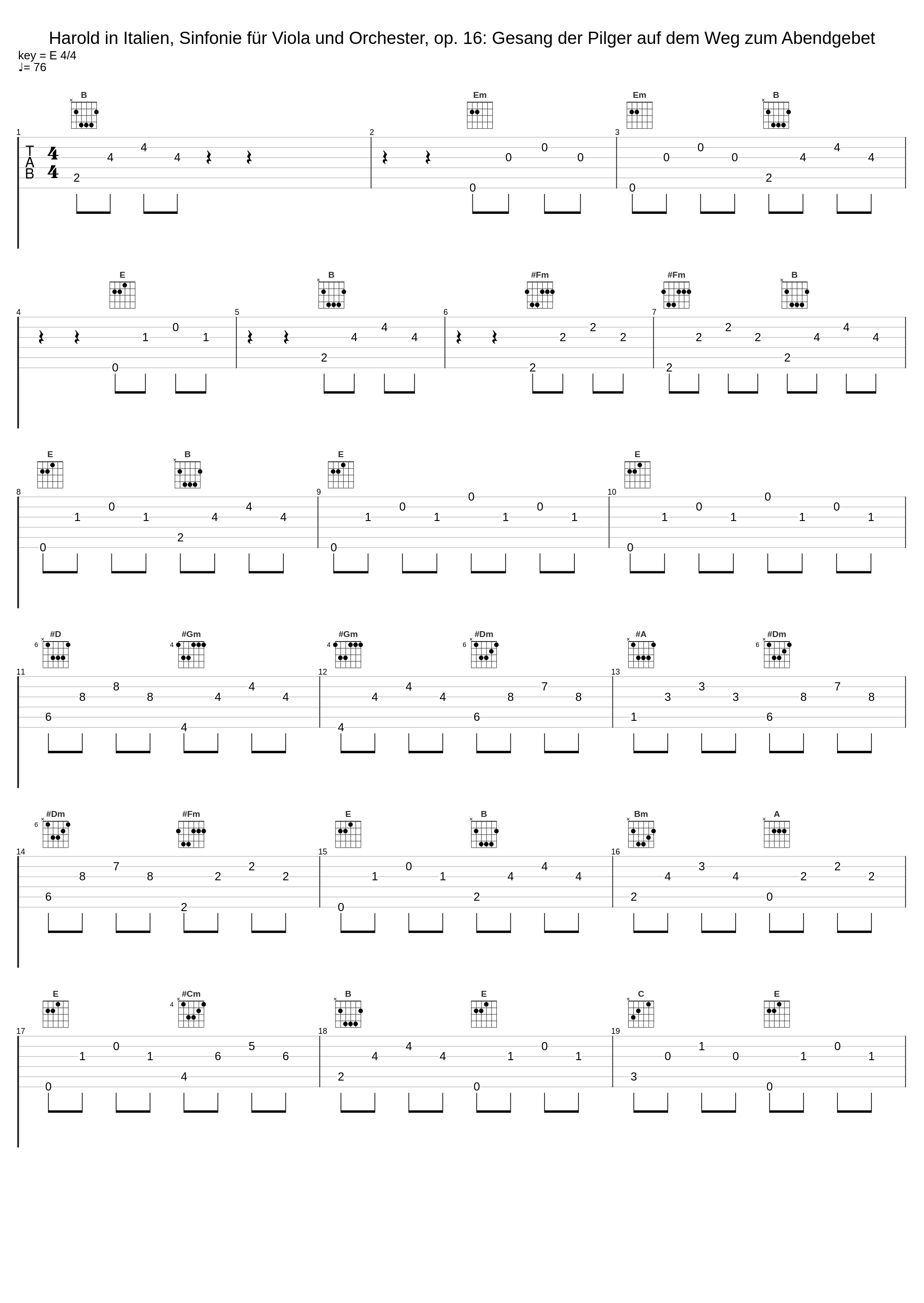 Harold in Italien, Sinfonie für Viola und Orchester, op. 16: Gesang der Pilger auf dem Weg zum Abendgebet_William Primrose_1