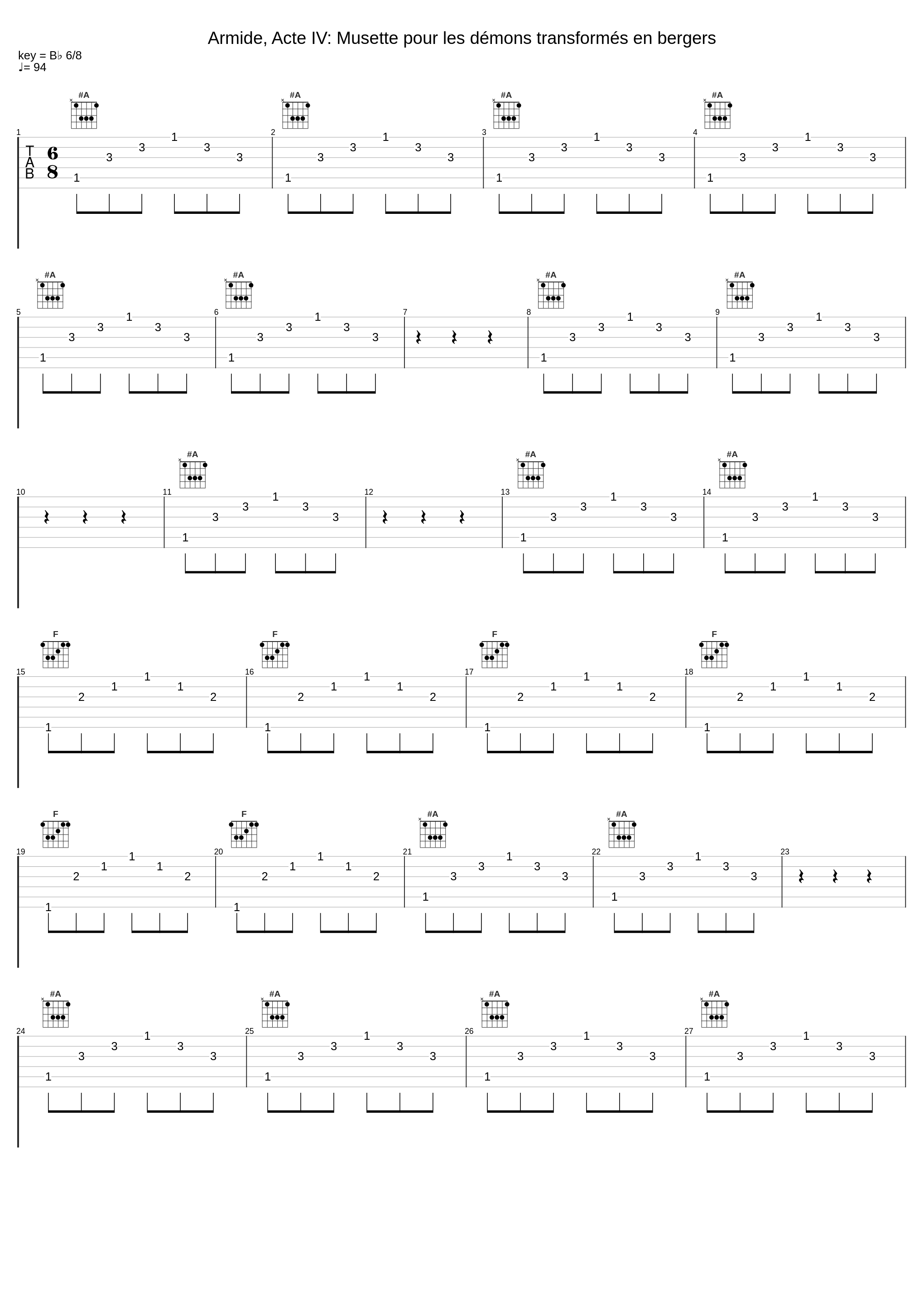 Armide, Acte IV: Musette pour les démons transformés en bergers_Le Concert Spirituel,Hervé Niquet,Jean-Baptiste Lully,Louis-Joseph Francœur_1