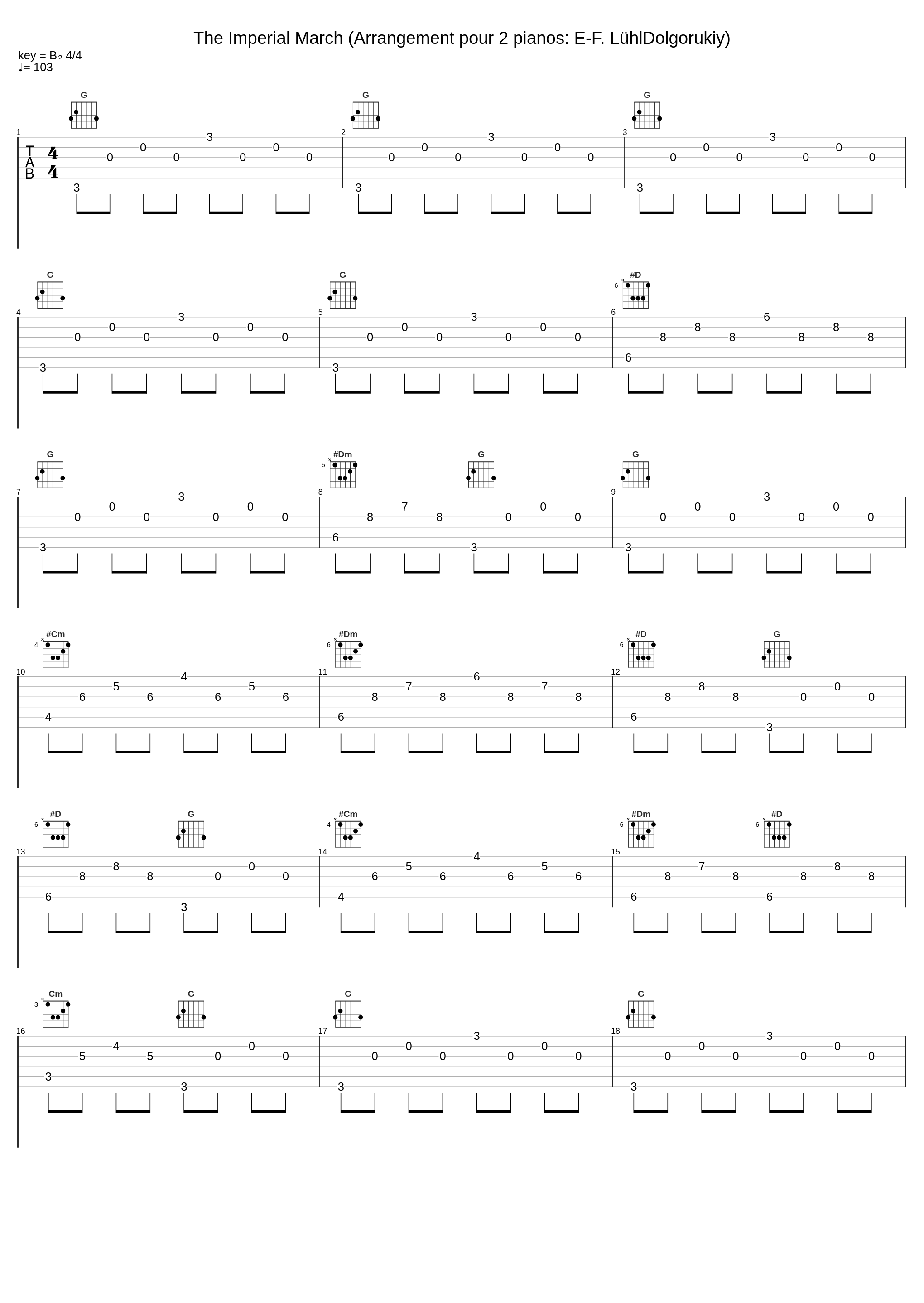 The Imperial March (Arrangement pour 2 pianos: E-F. LühlDolgorukiy)_John Williams_1