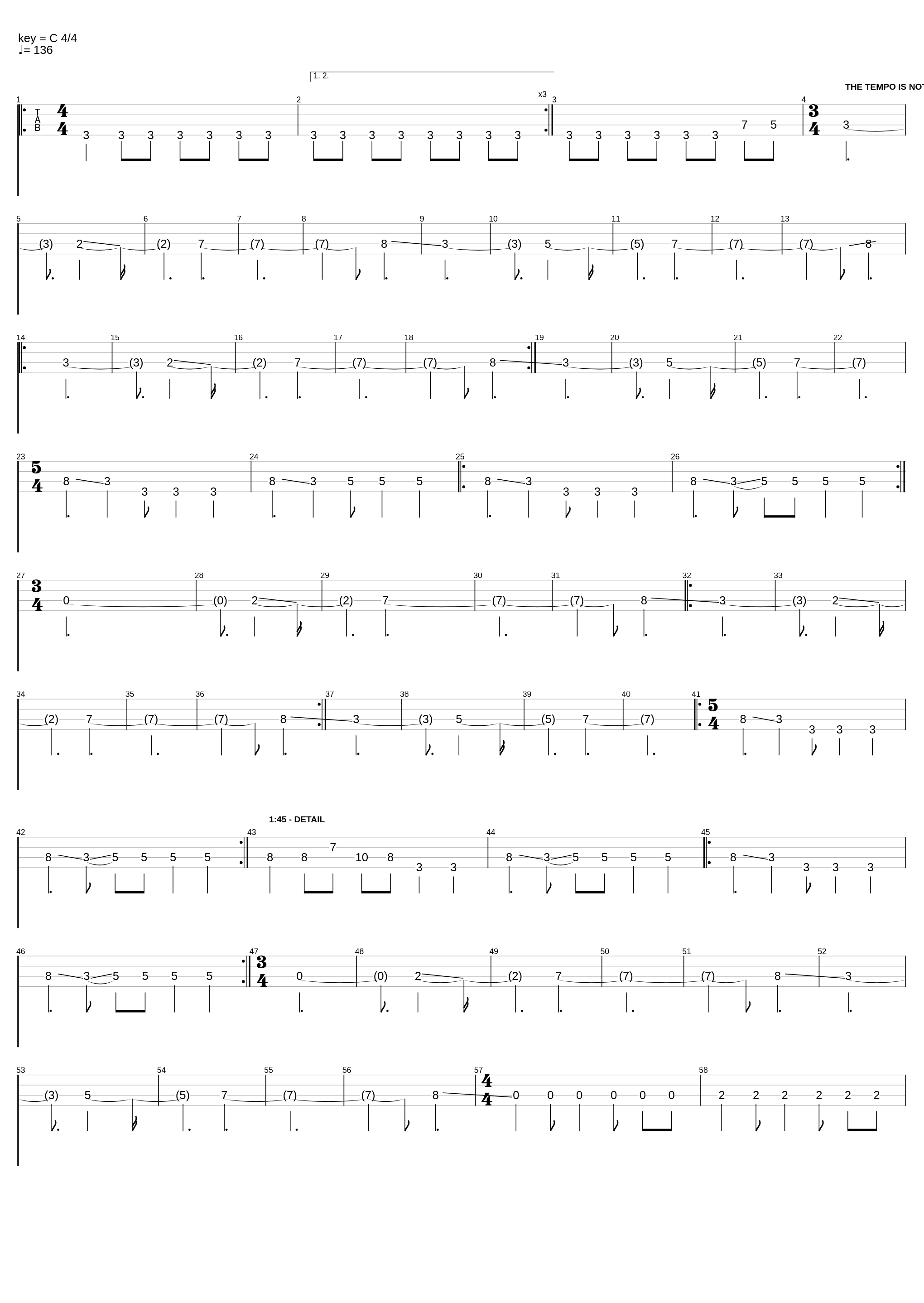 Armies Walk (Bass Tab)_Nada Surf_1