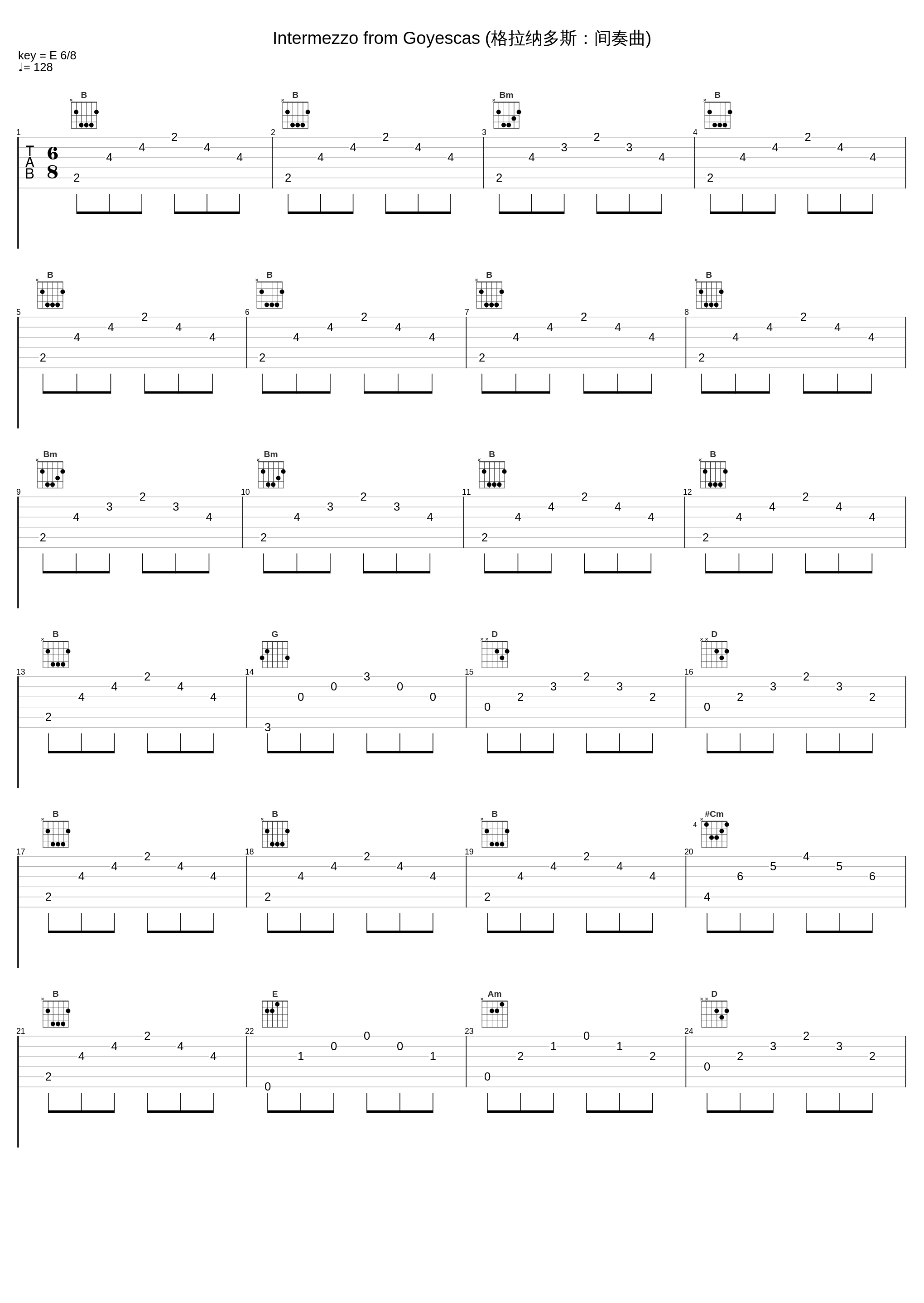 Intermezzo from Goyescas (格拉纳多斯：间奏曲)_John Williams,Timothy Kain_1