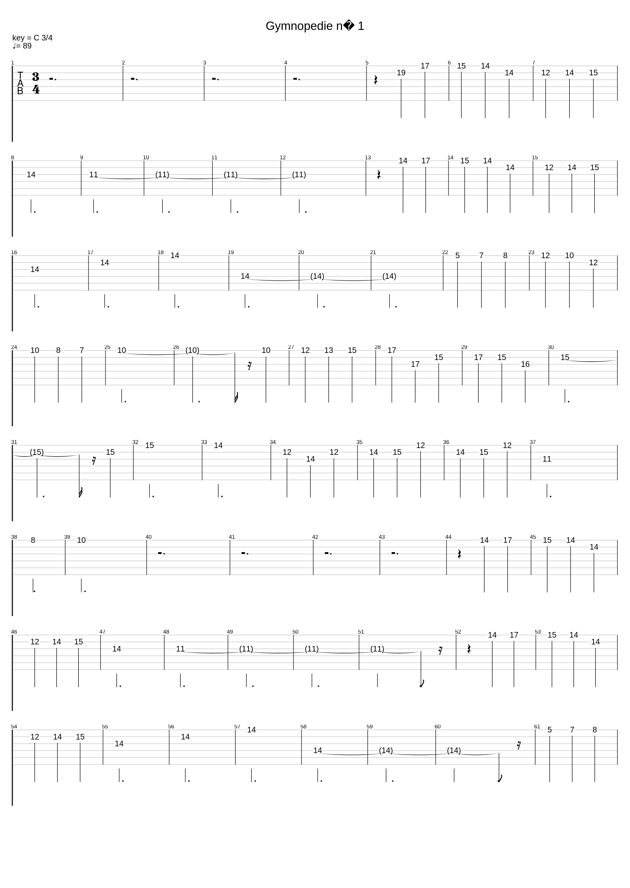 Gymnopedie No. 1_Erik Satie_1