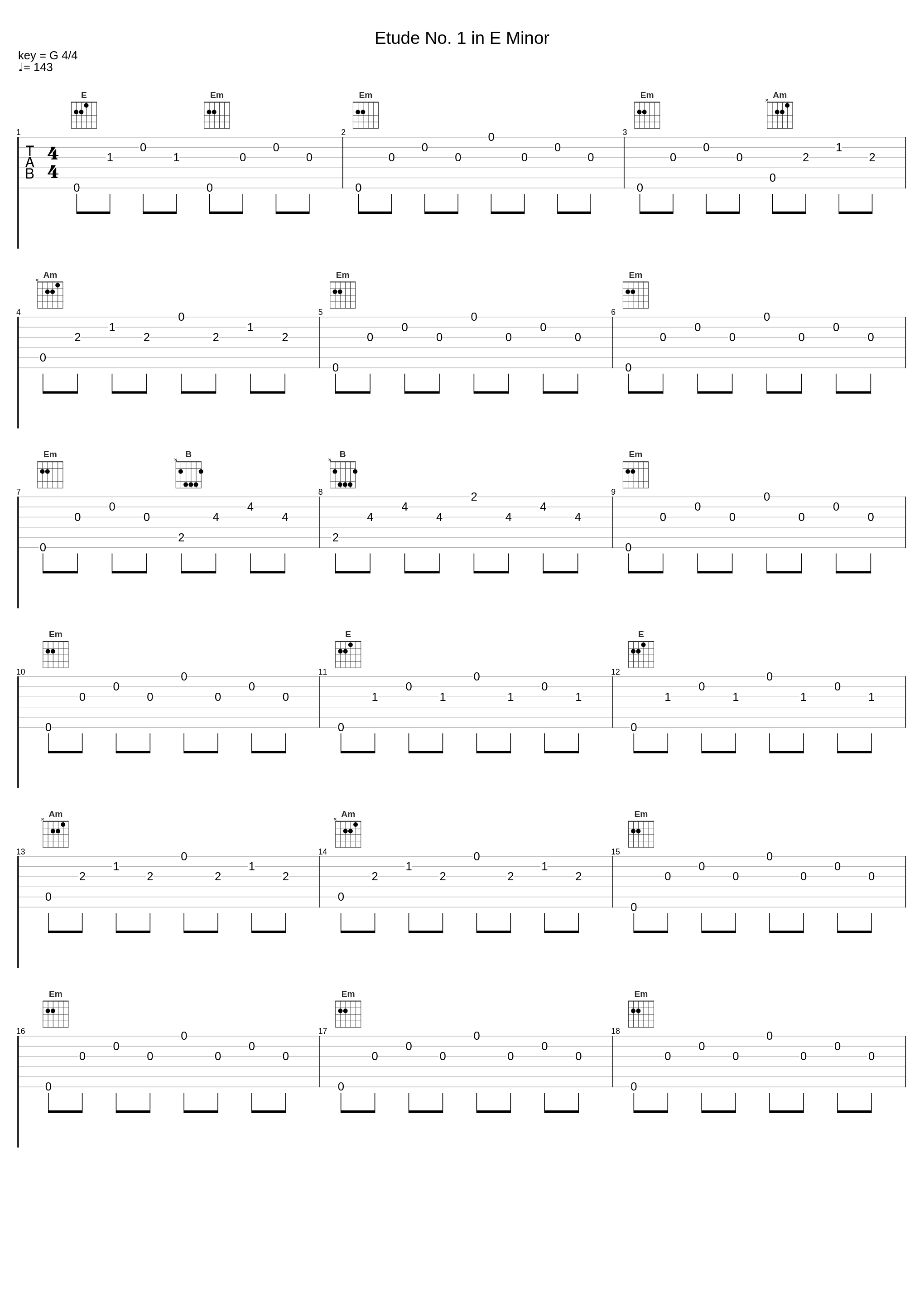 Etude No. 1 in E Minor_John Williams_1