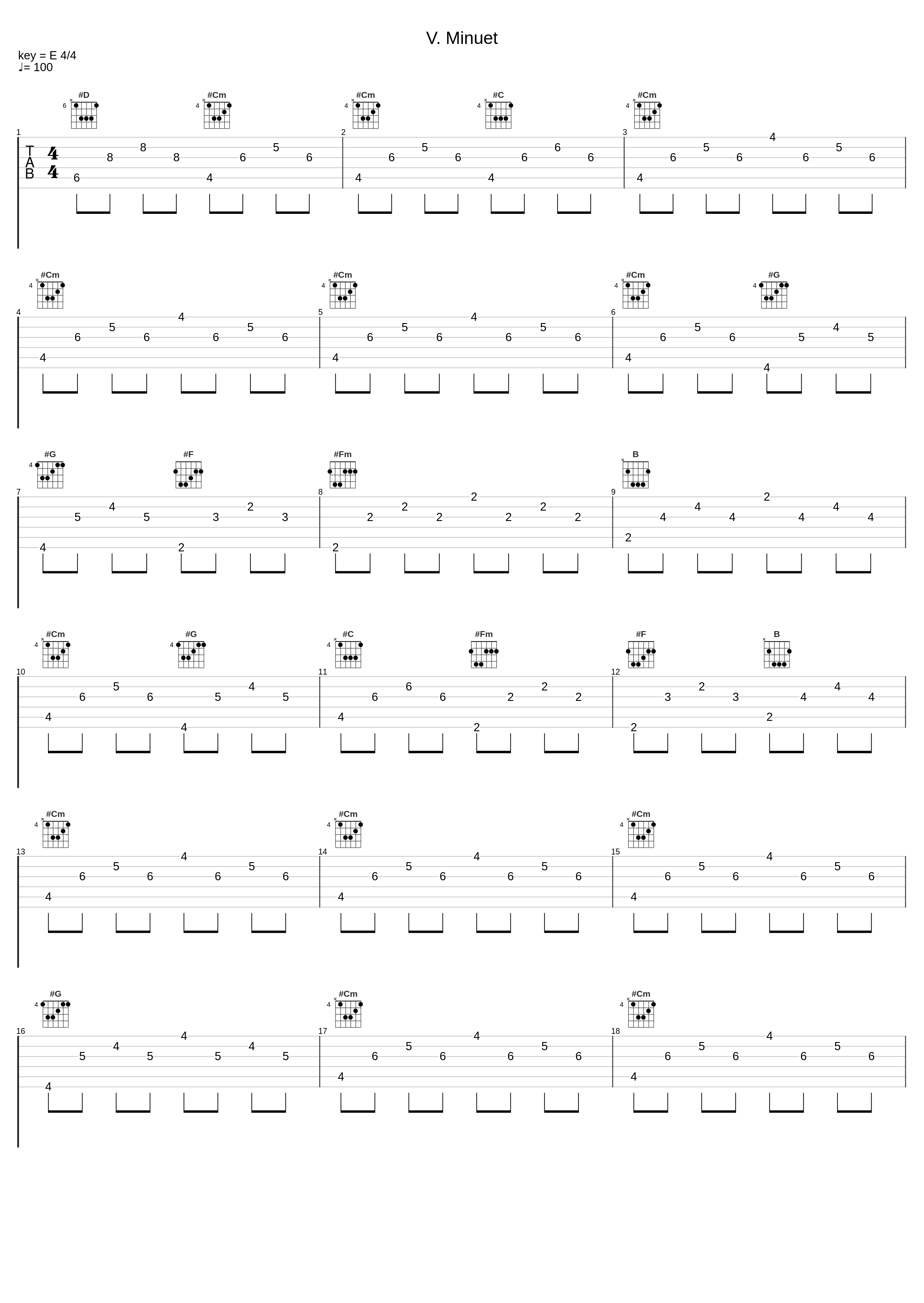 V. Minuet_Les Récréations,Alessandro Scarlatti_1