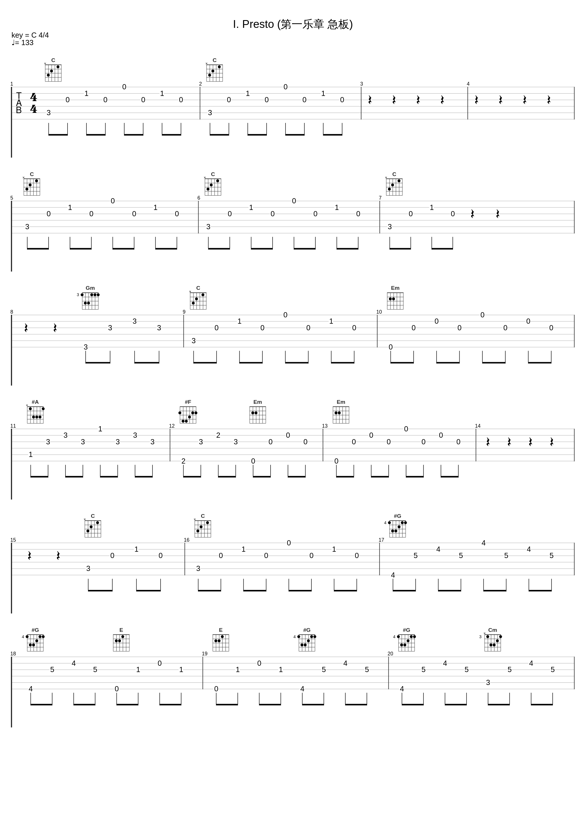 I. Presto (第一乐章 急板)_John Williams_1