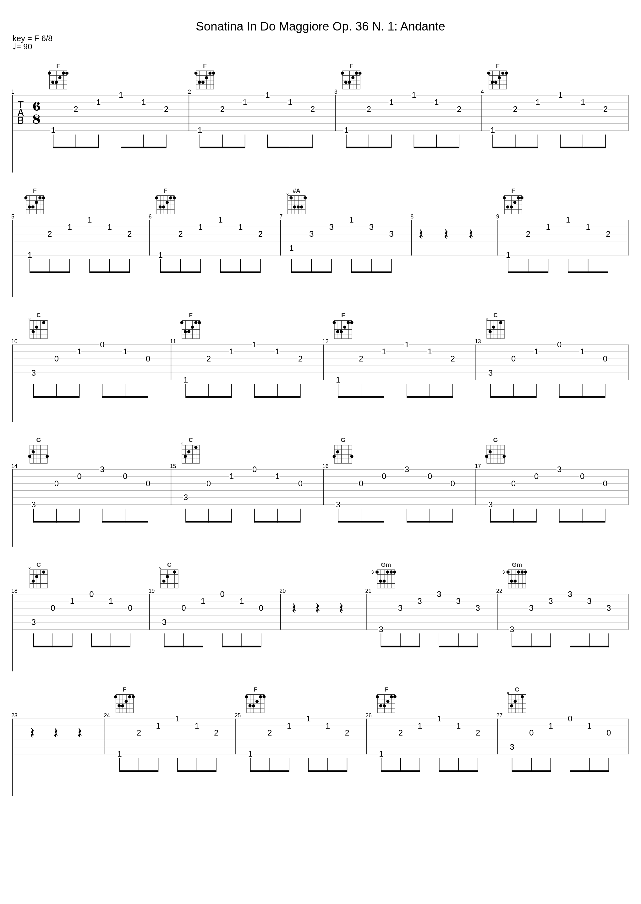 Sonatina In Do Maggiore Op. 36 N. 1: Andante_Pietro Spada_1