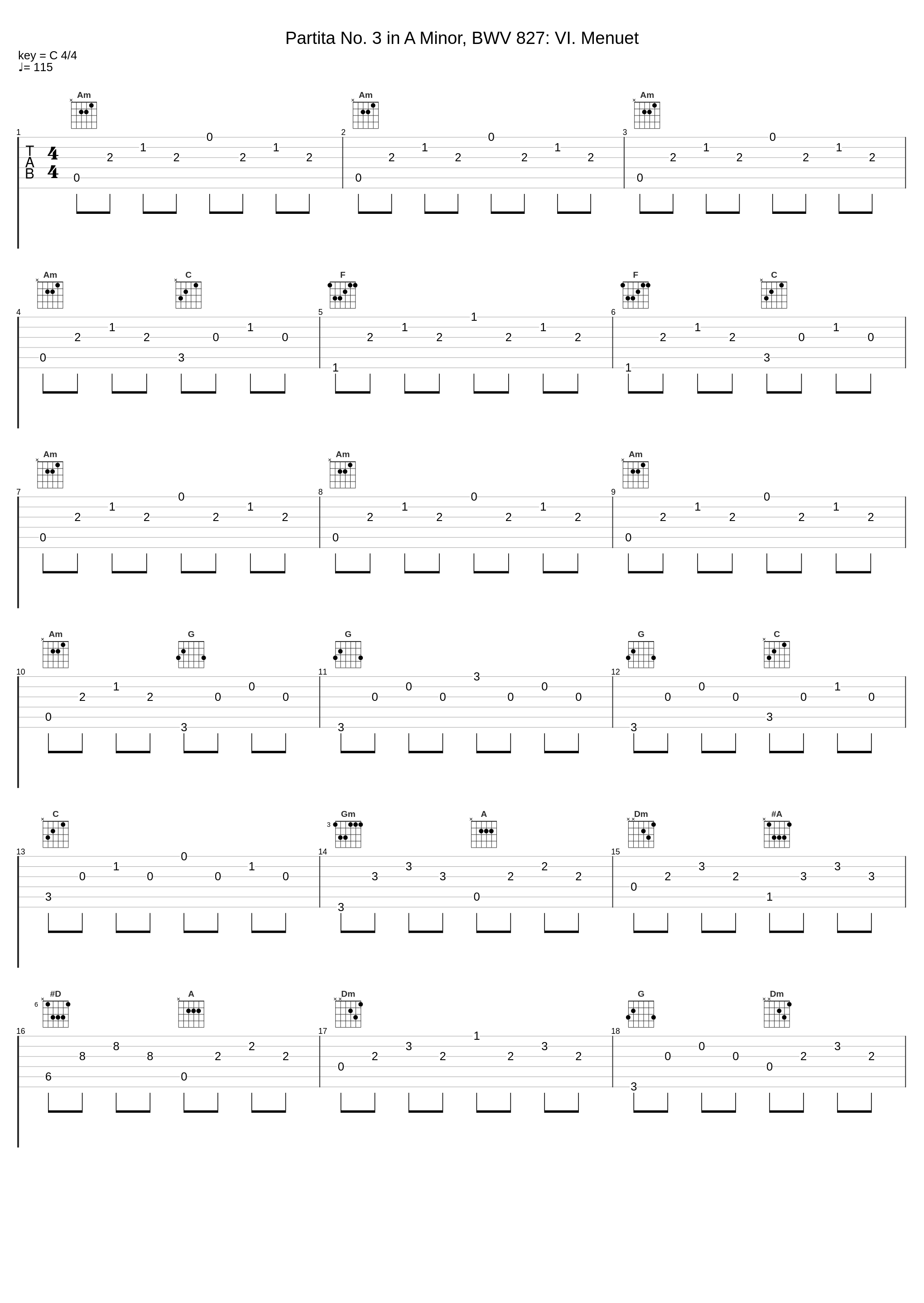 Partita No. 3 in A Minor, BWV 827: VI. Menuet_Ralph Kirkpatrick_1