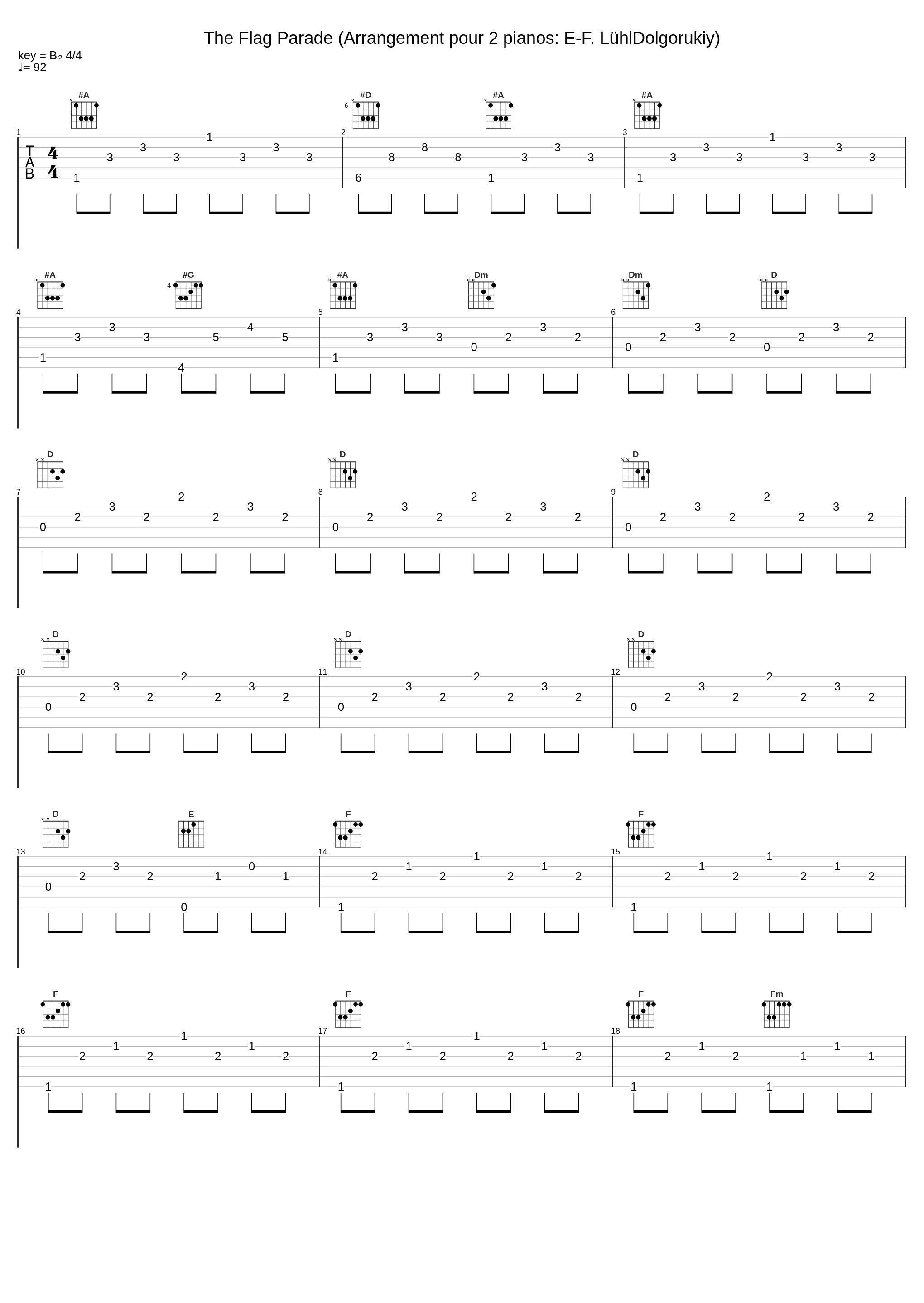 The Flag Parade (Arrangement pour 2 pianos: E-F. LühlDolgorukiy)_John Williams_1