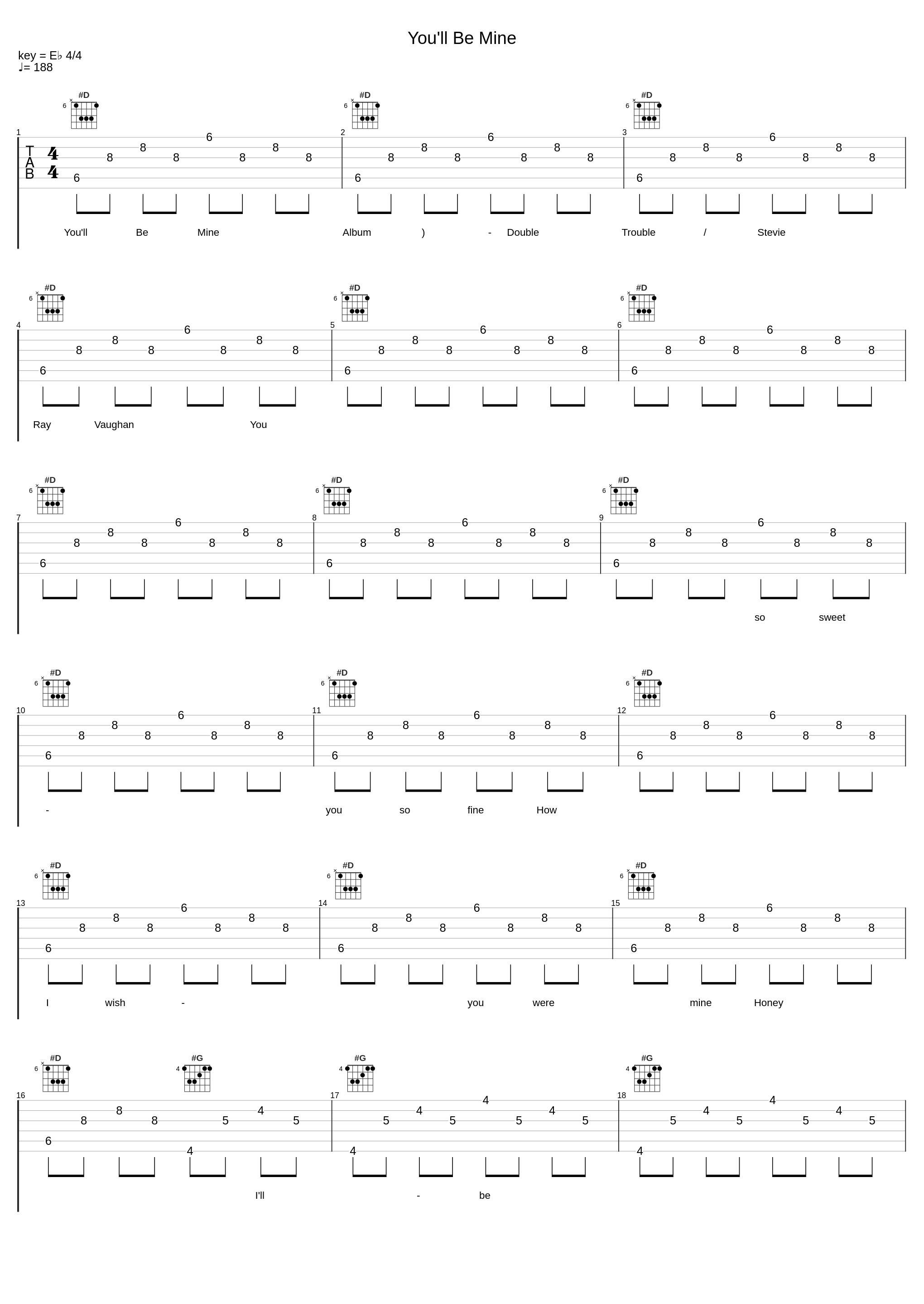 You'll Be Mine_Double Trouble,Stevie Ray Vaughan_1