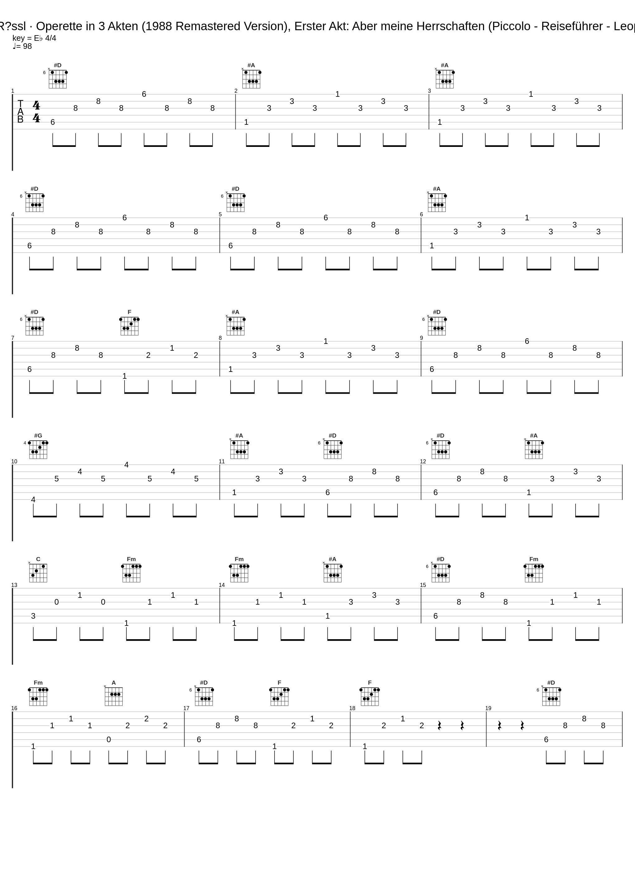 Im weißen Rössl · Operette in 3 Akten (1988 Remastered Version), Erster Akt: Aber meine Herrschaften (Piccolo - Reiseführer - Leopold - Chor)_Grit van Jüten,Peter Minich,Benno Hoffmann,Norbert Orth,Peter Kraus,Elke Schary,Hans Putz,Werner Singh,Chor des Bayerischen Rundfunks,Münchner Kinderchor,Münchner Rundfunkorchester,Willy Mattes,Anneliese Rothenberger_1