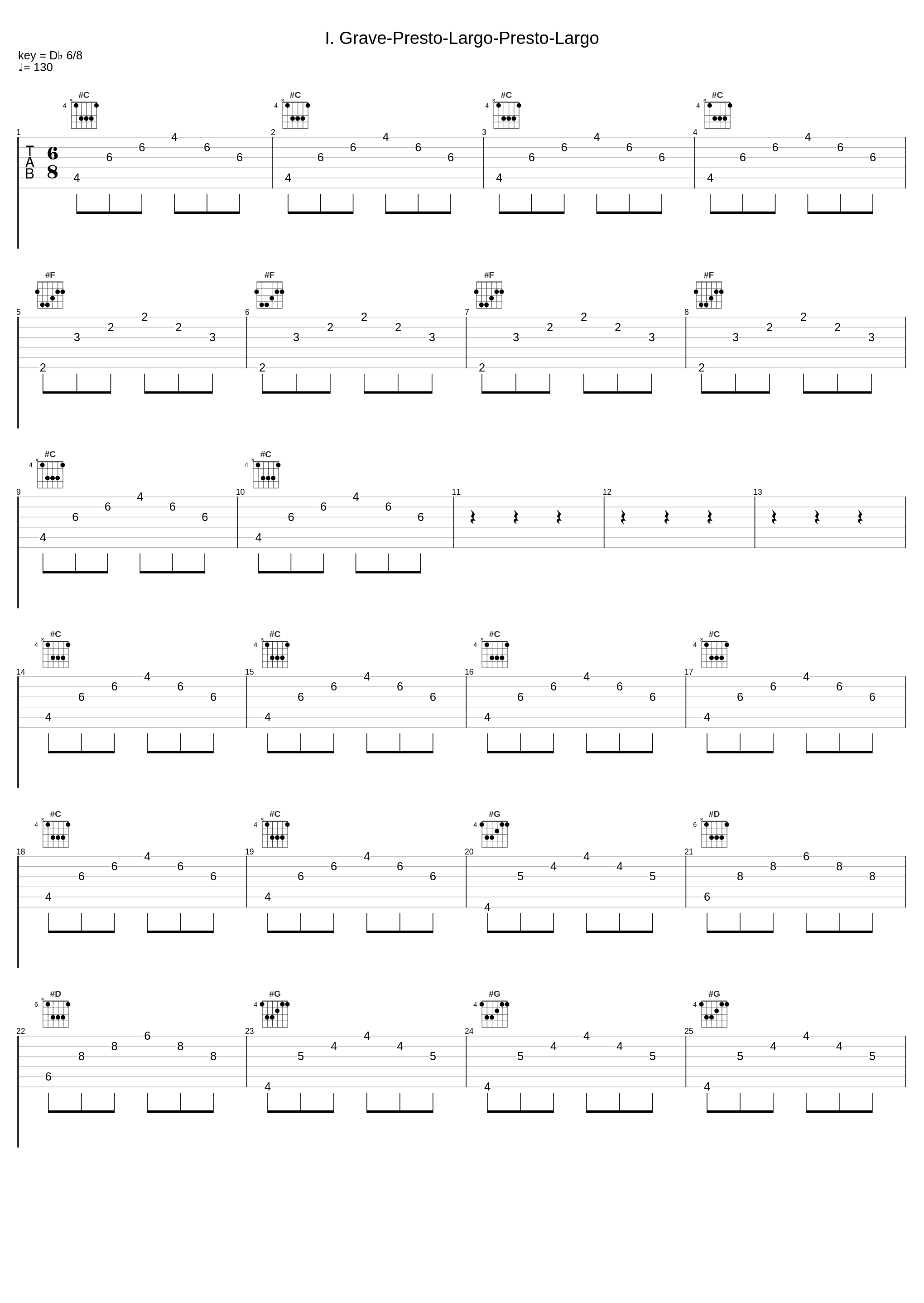 I. Grave-Presto-Largo-Presto-Largo_Les Récréations,Alessandro Scarlatti_1