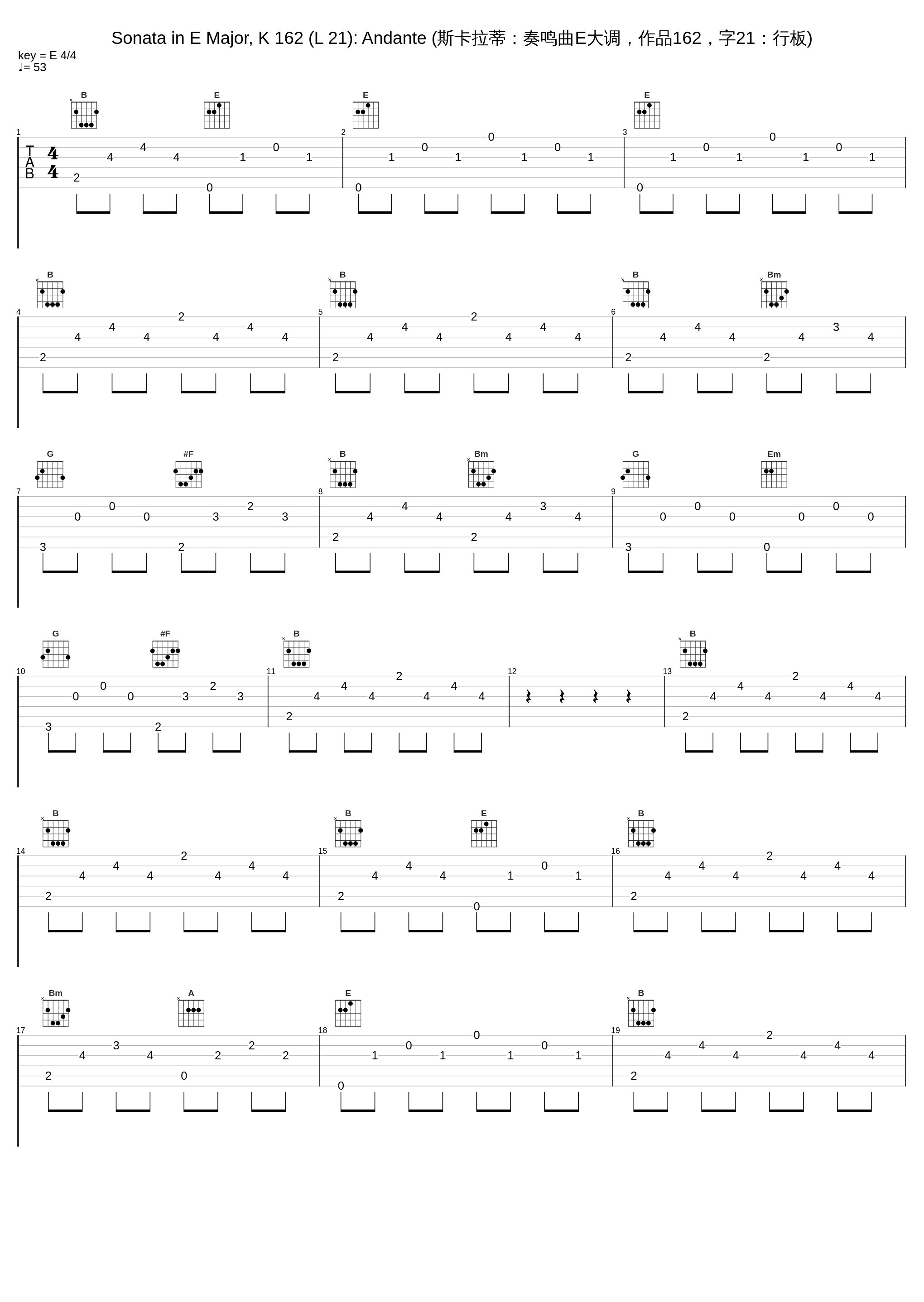 Sonata in E Major, K 162 (L 21): Andante (斯卡拉蒂：奏鸣曲E大调，作品162，字21：行板)_Vladimir Horowitz,Domenico Scarlatti_1